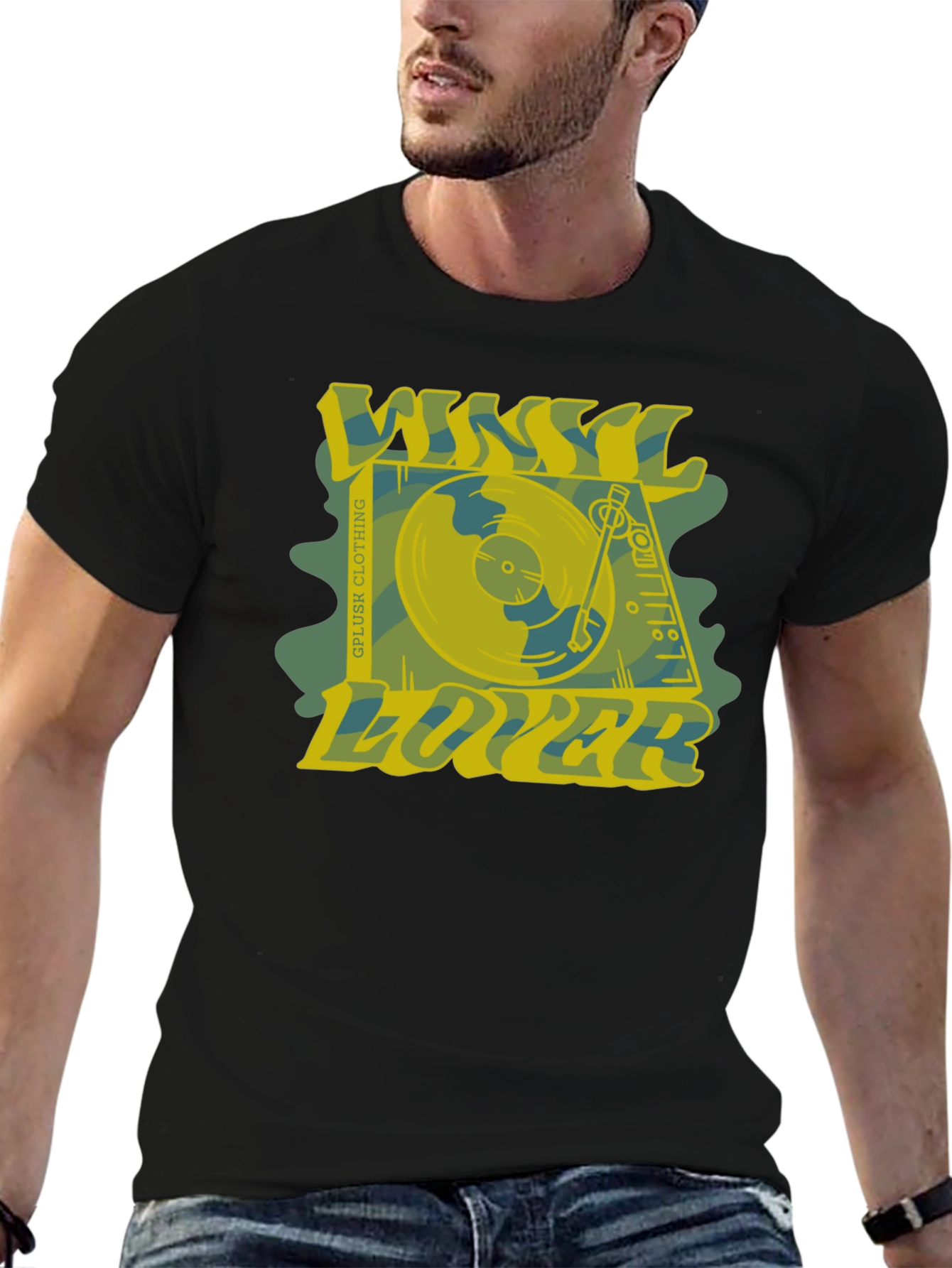 Vinyl Lover Graphic Tee - Retro Music Shirt