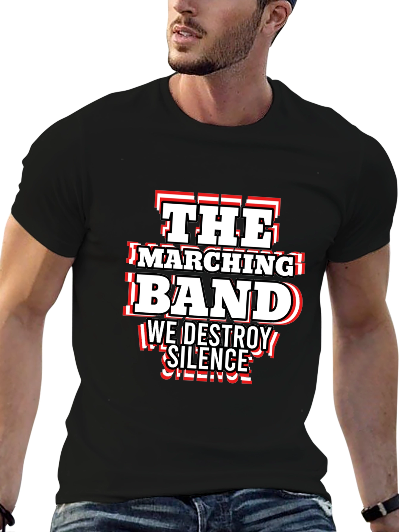 Marching Band Destroy Silence Graphic Tee