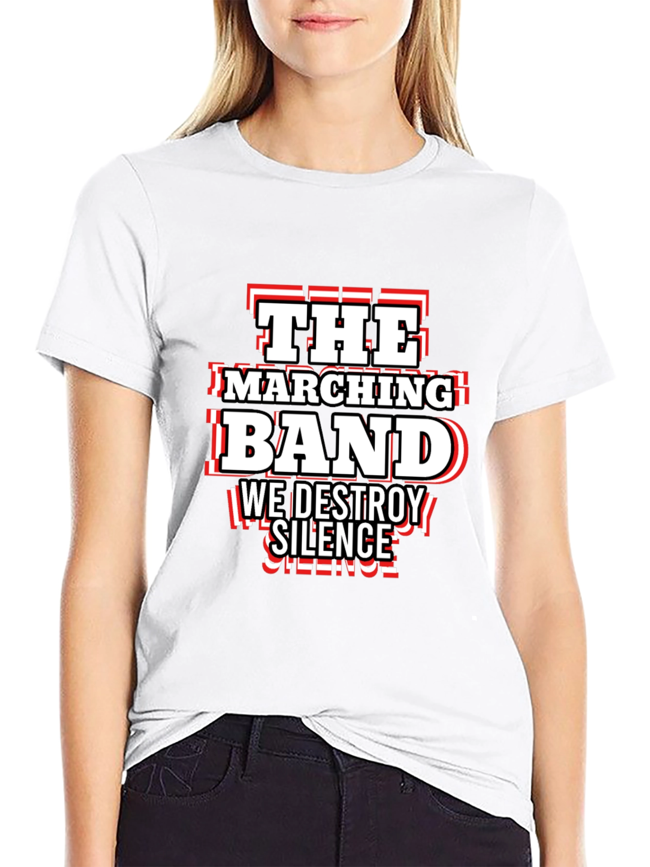 Marching Band Destroy Silence Graphic Tee