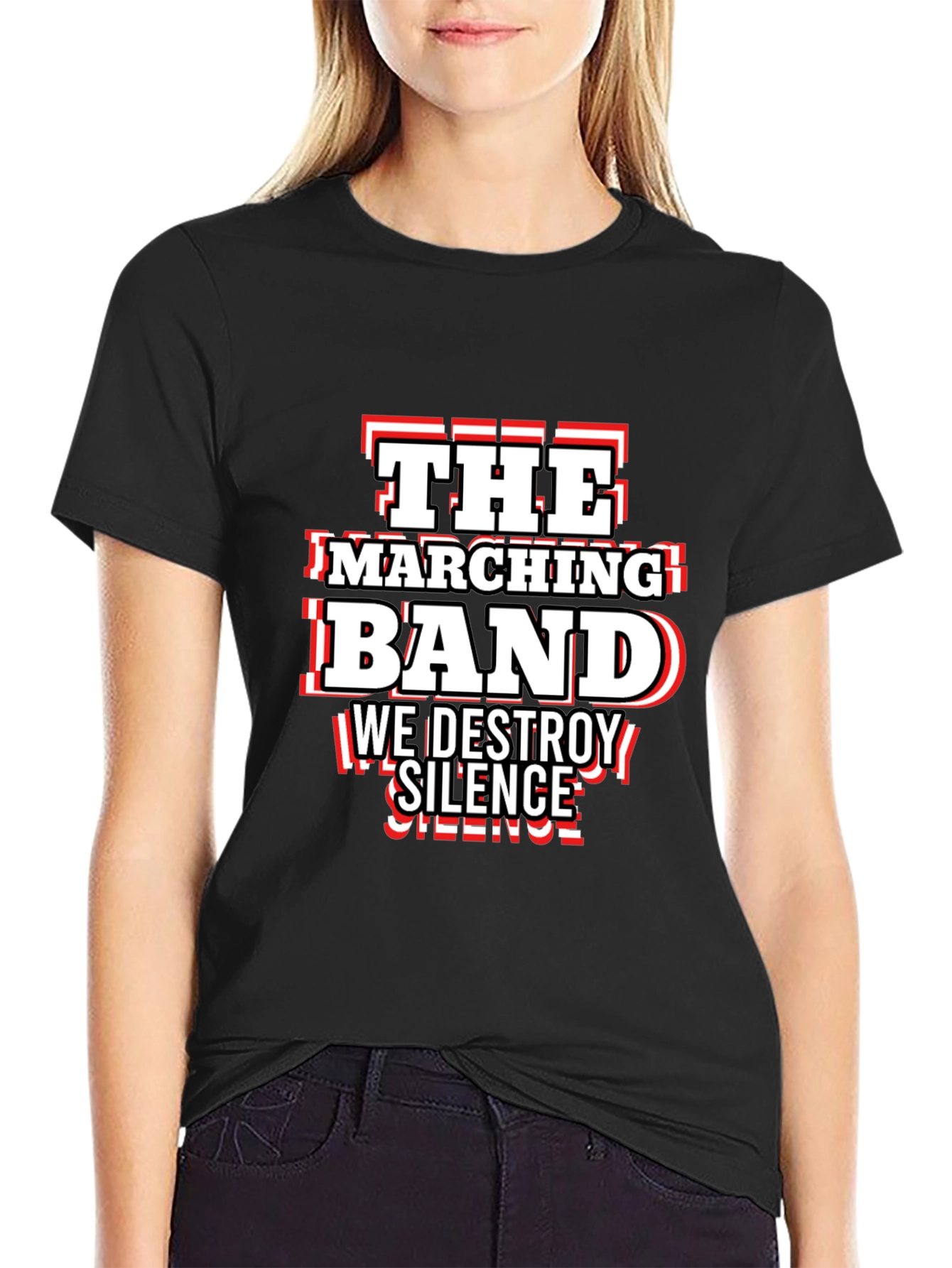 Marching Band Destroy Silence Graphic Tee