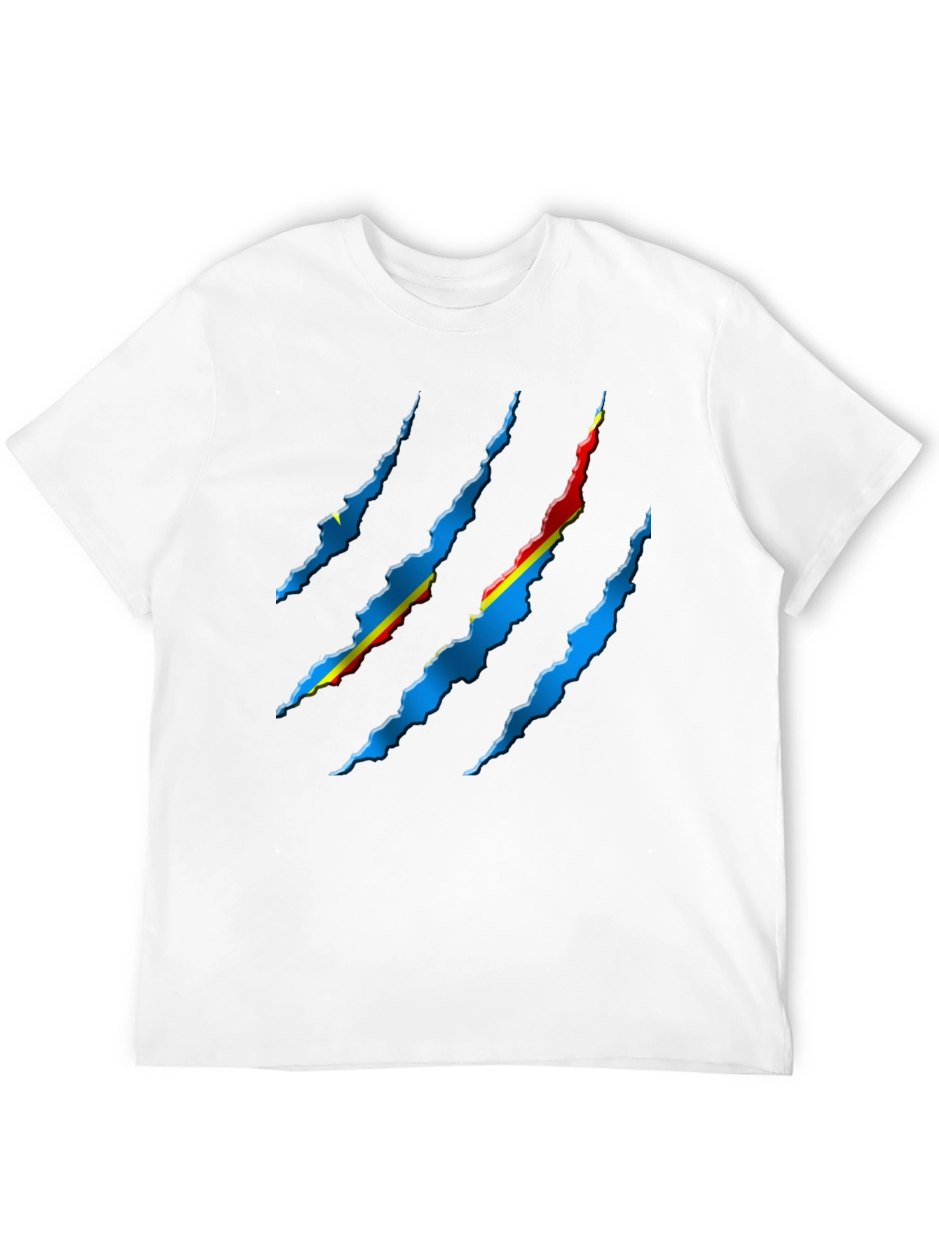 Ripped Flag Graphic Tee - Black