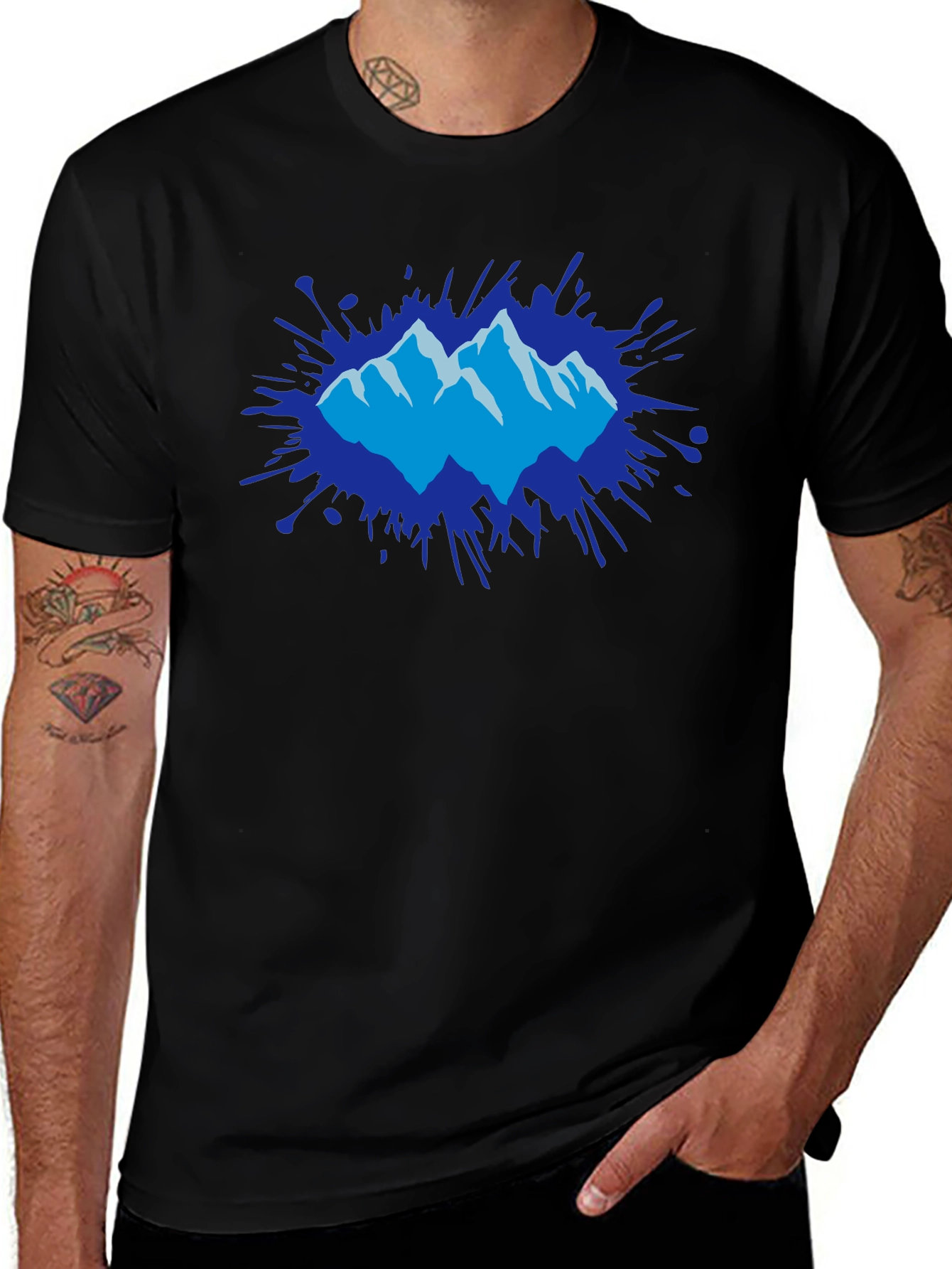 Mountain Splatter Graphic Tee