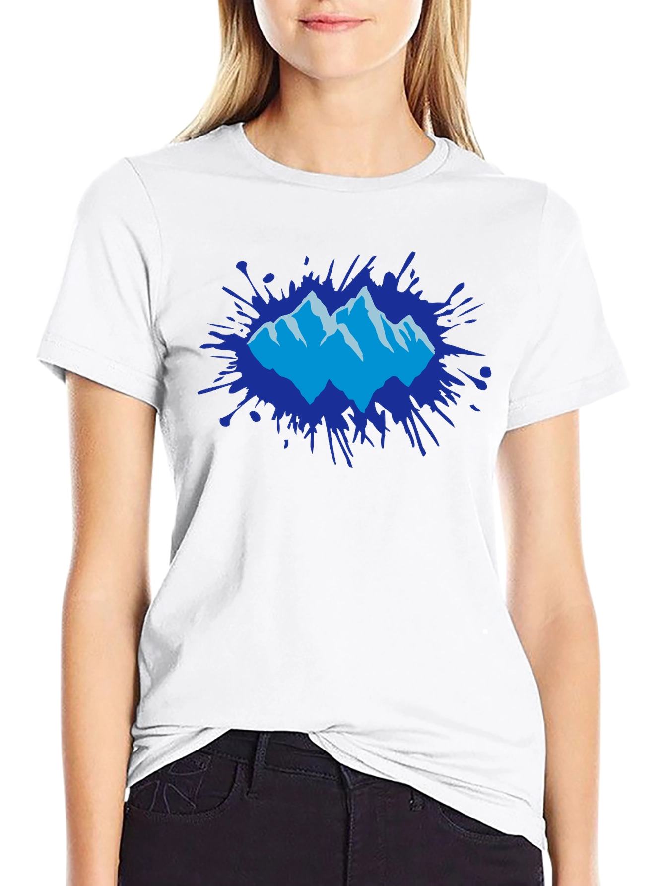 Mountain Splatter Graphic Tee