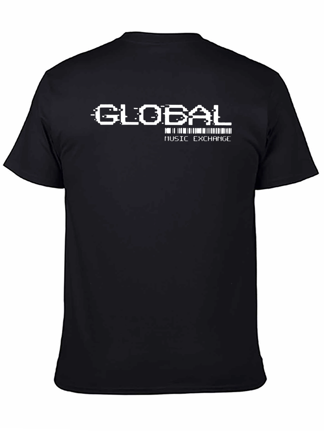 Global Music Exchange T-Shirt - Black Cotton Graphic Tee