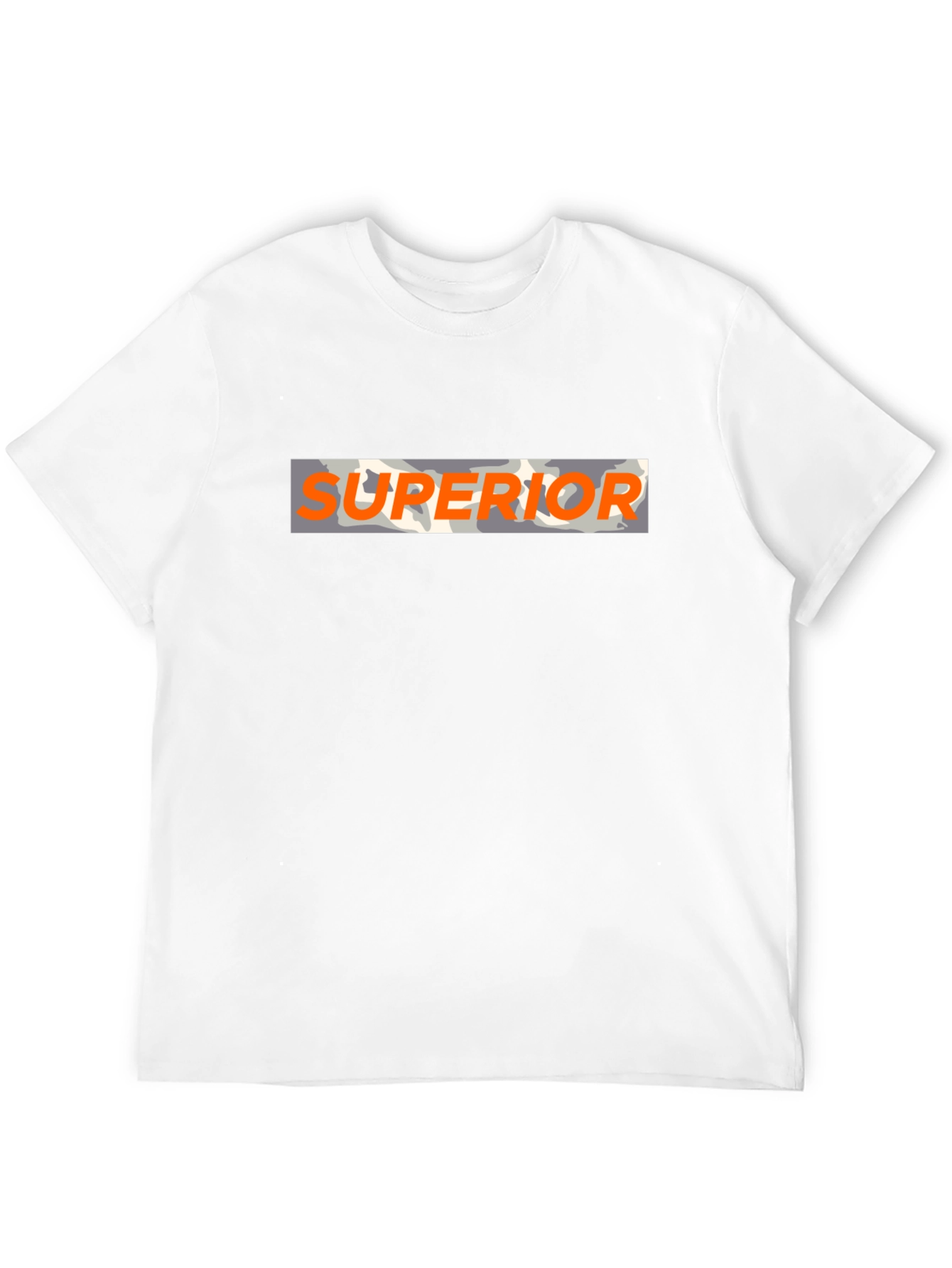 Superior Graphic Camo Print Black T-Shirt