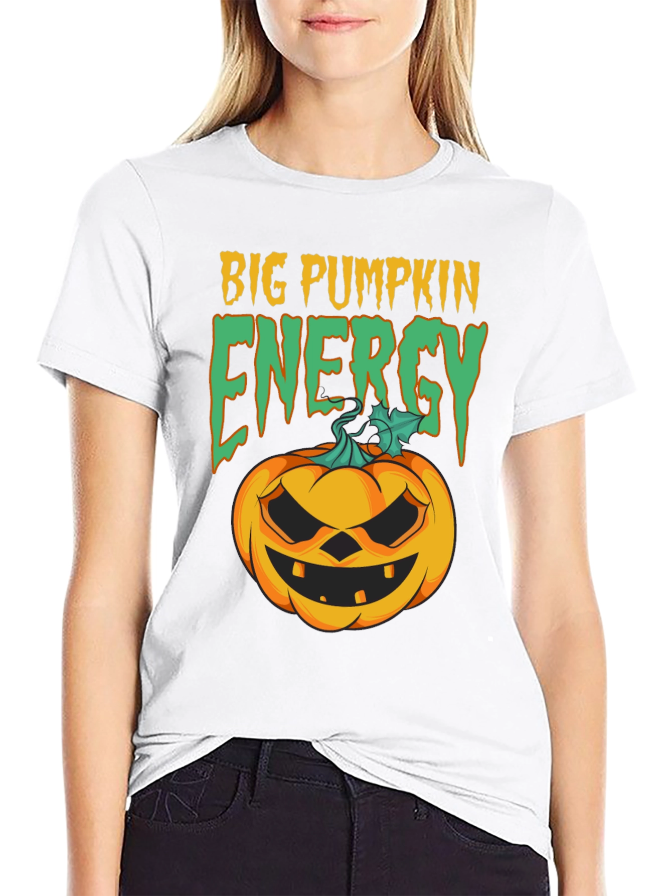 Big Pumpkin Energy Halloween T-Shirt