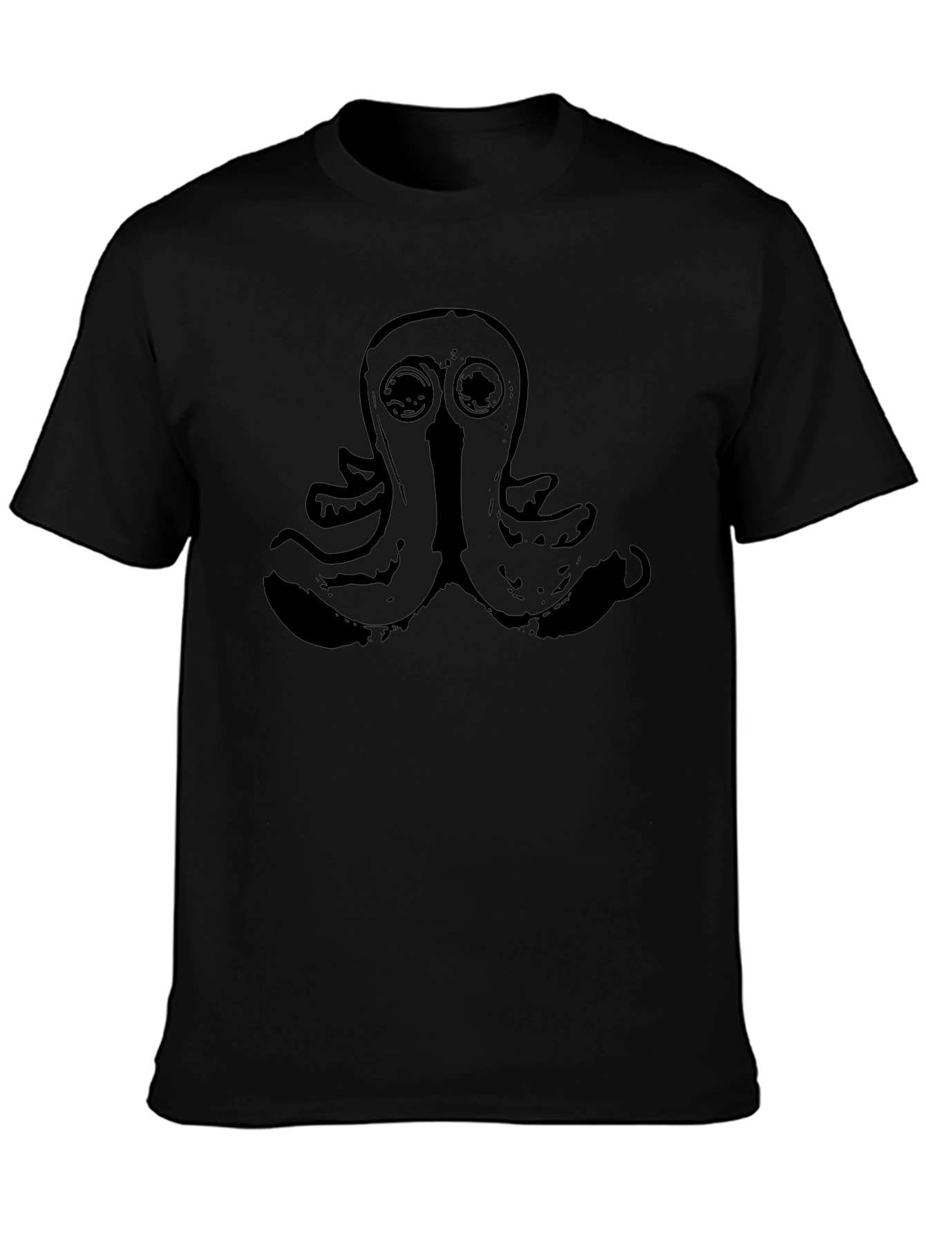 Black Octopus Graphic T-Shirt - Unique Design