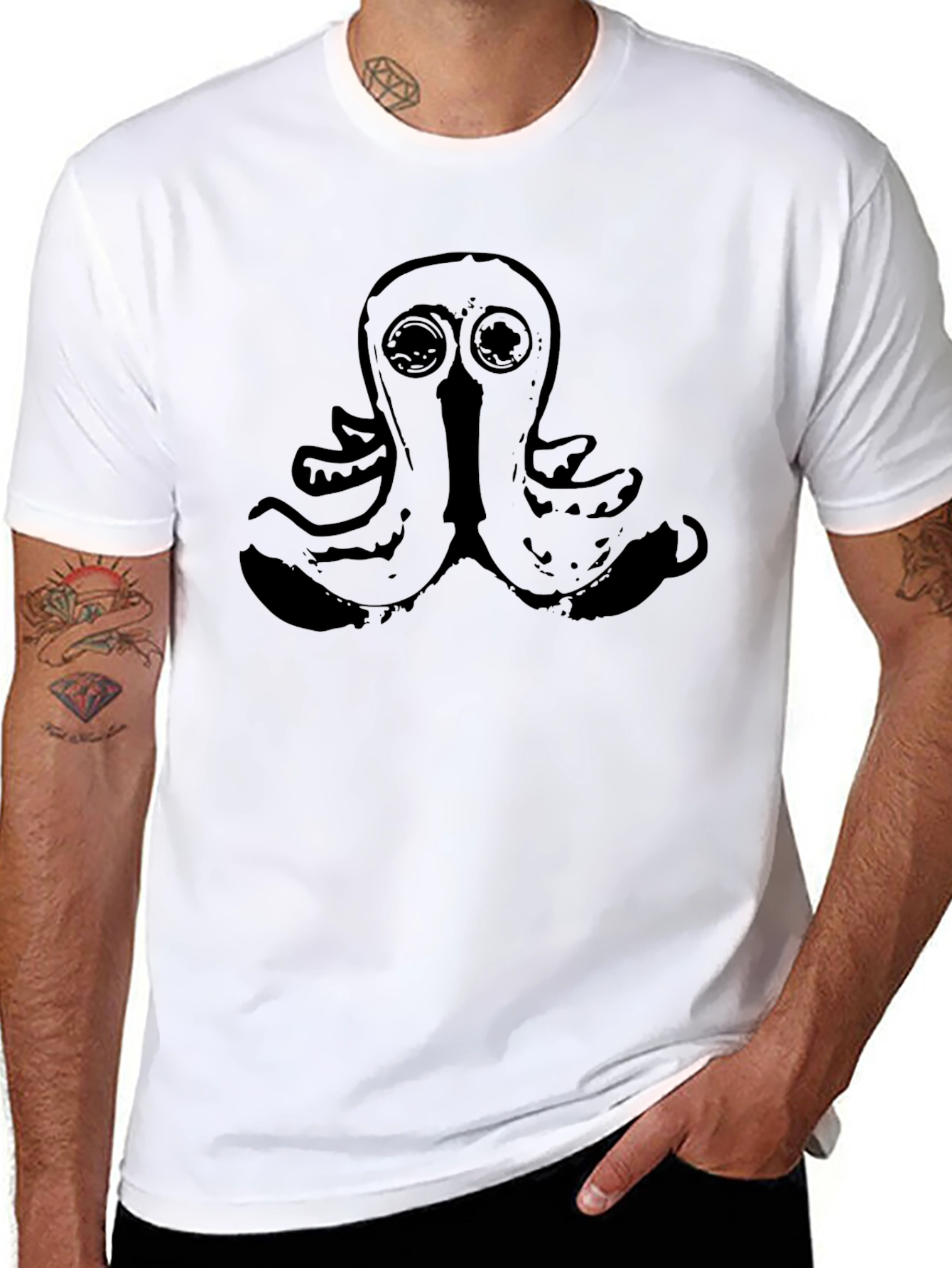 Black Octopus Graphic T-Shirt - Unique Design