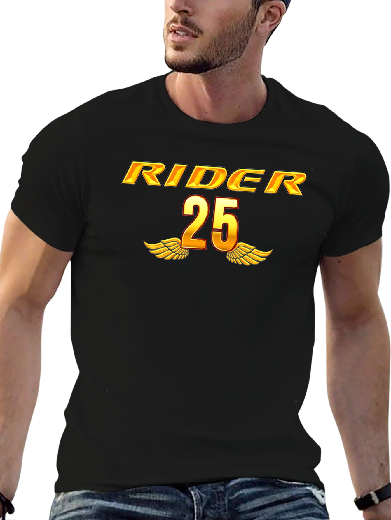 RIDER 25 Graphic T-Shirt - Black