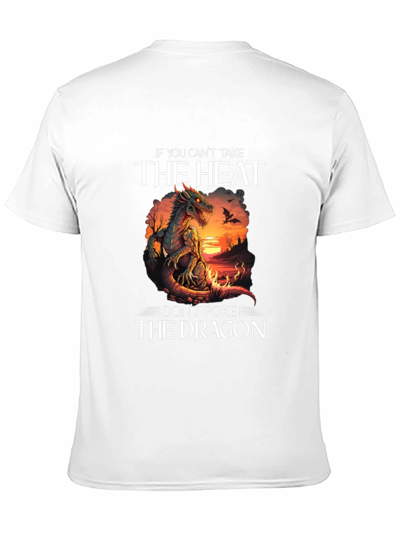 Dragon Heat Graphic Tee - Dont Poke the Dragon