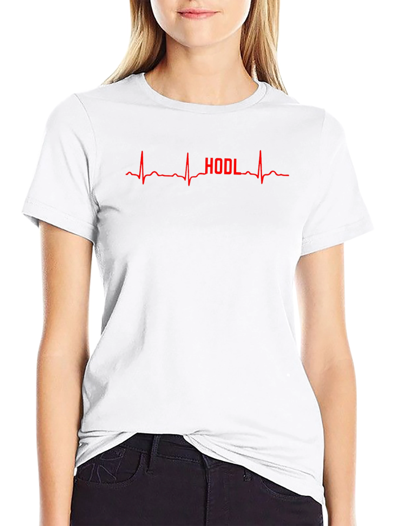 HODL Heartbeat Graphic Tee - Crypto Investor T-Shirt