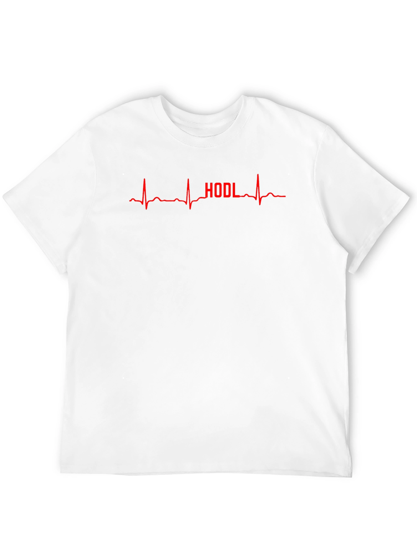HODL Heartbeat Graphic Tee - Crypto Investor T-Shirt