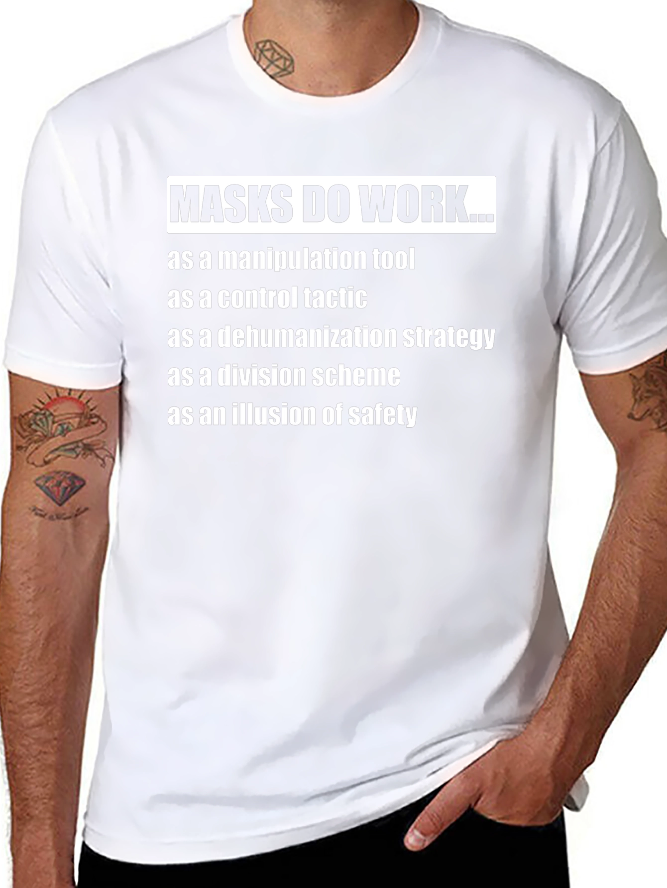 Masks Do Work... Anti-Mask T-Shirt