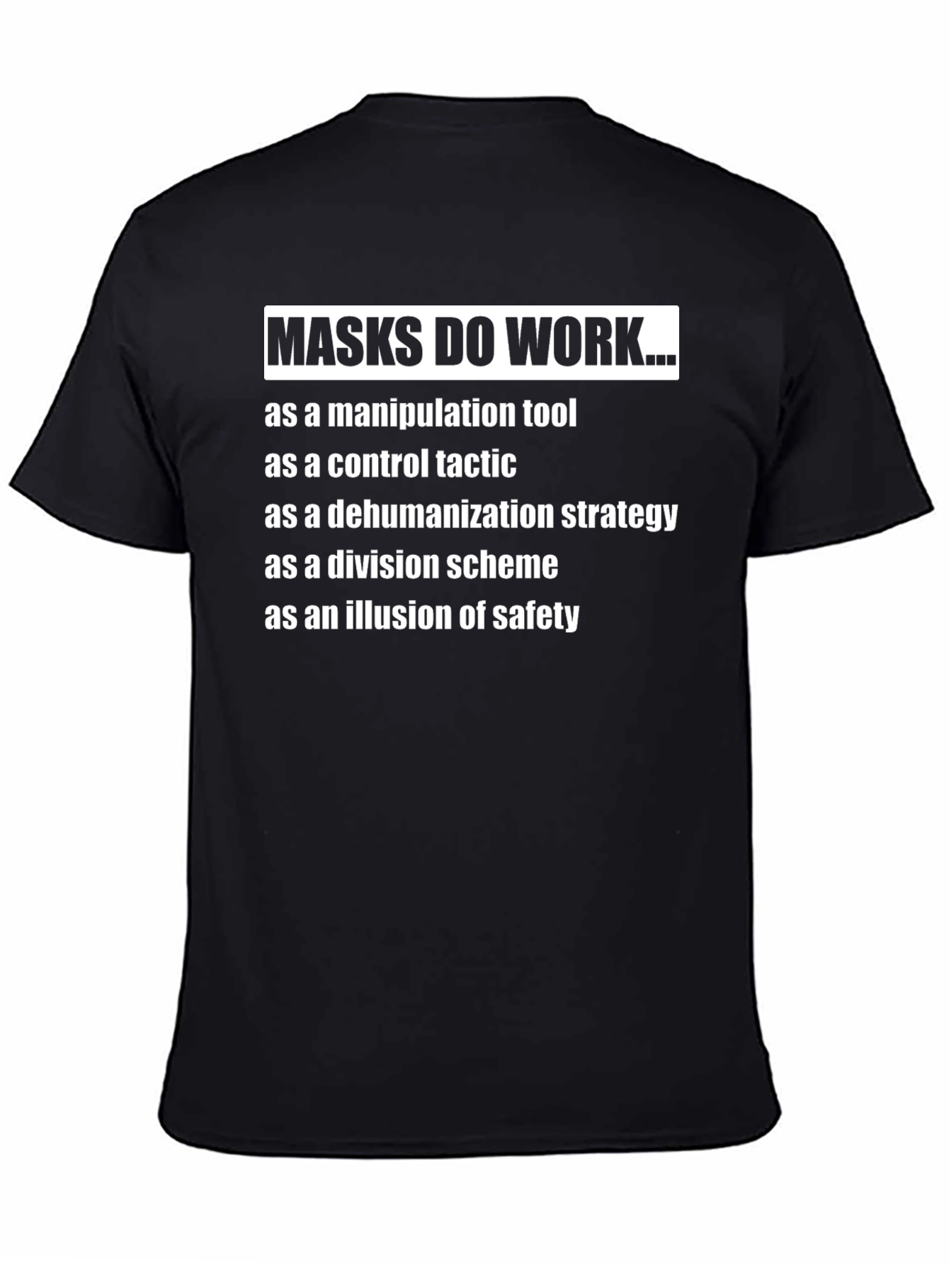 Masks Do Work... Anti-Mask T-Shirt
