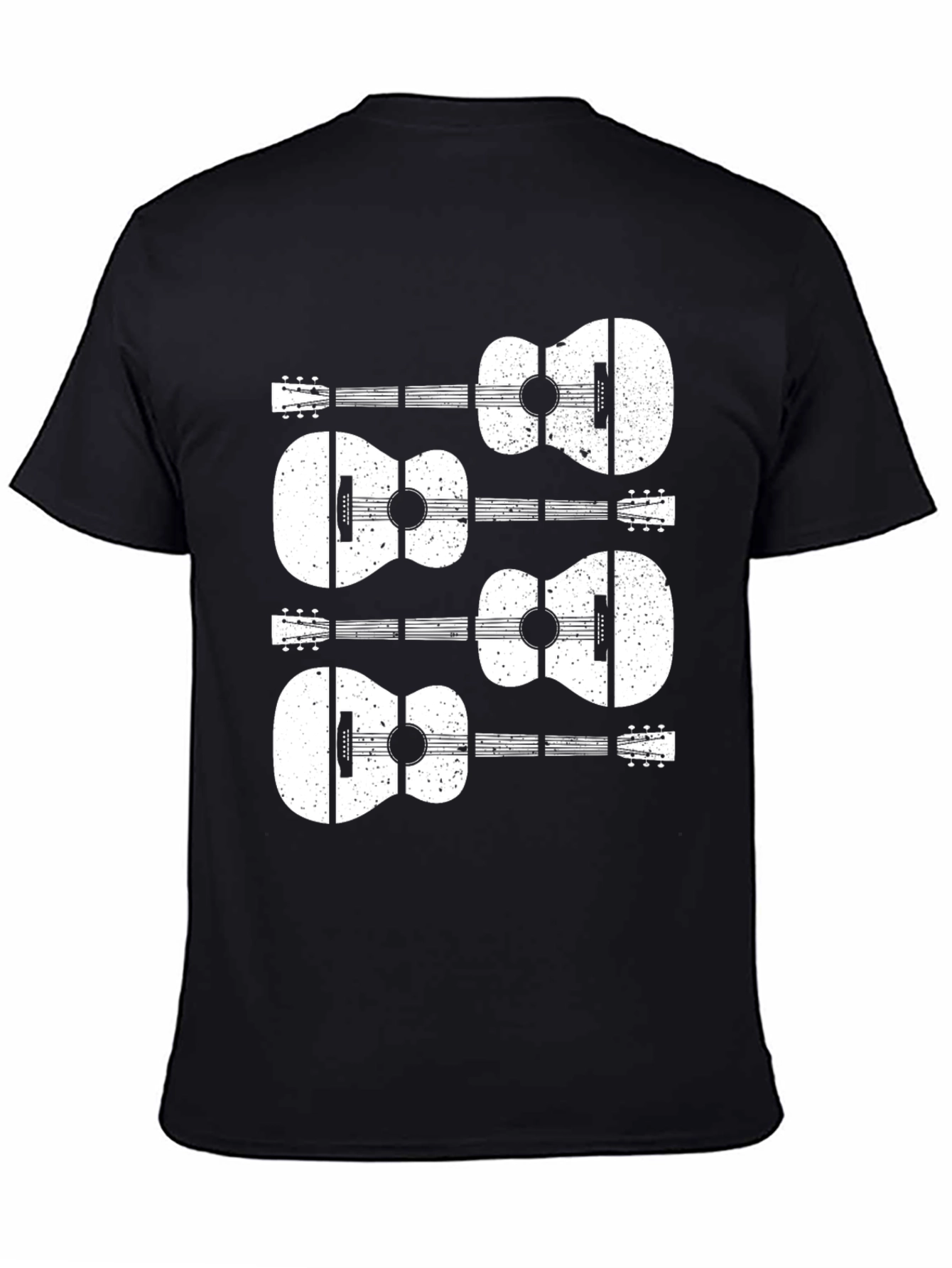 Guitar Graphic Black T-Shirt