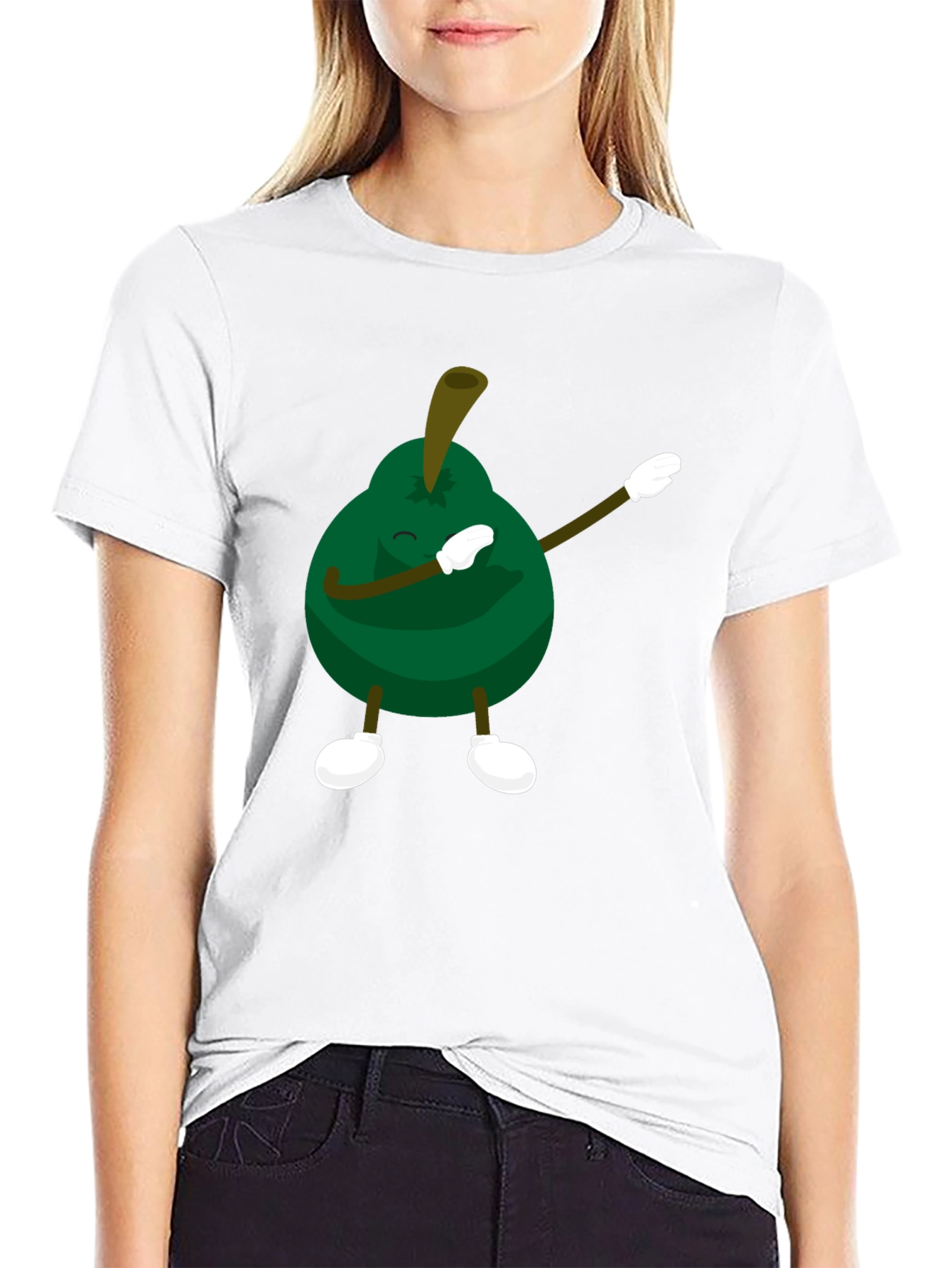 Dabbing Avocado Black T-Shirt