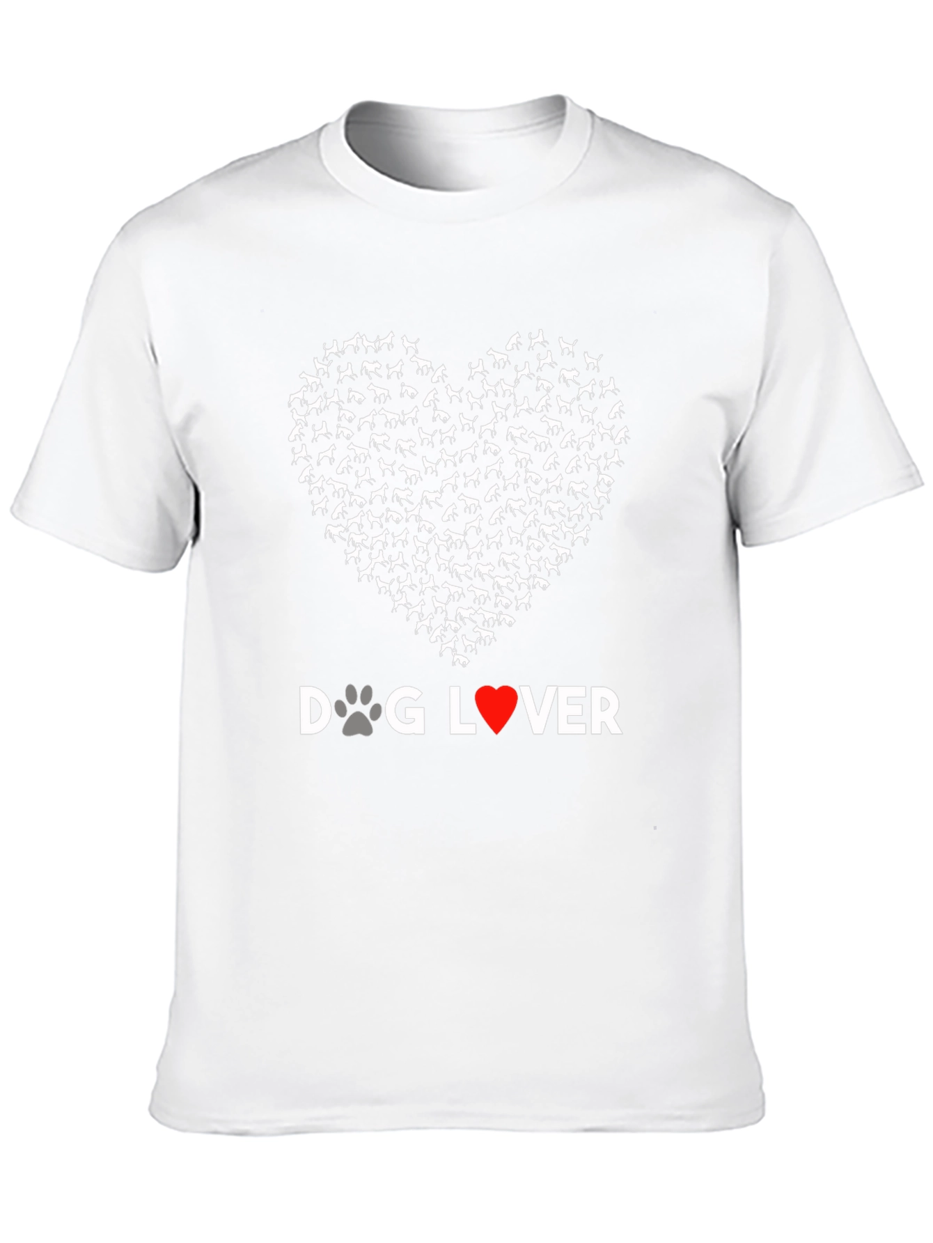 Dog Lover Heart Graphic Tee - Unisex