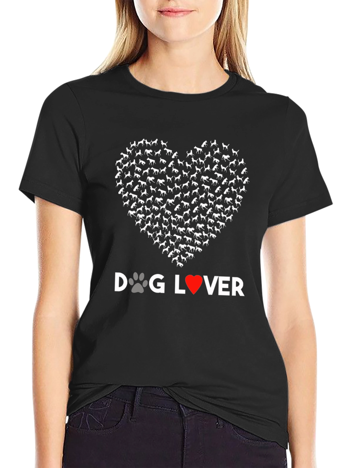 Dog Lover Heart Graphic Tee - Unisex