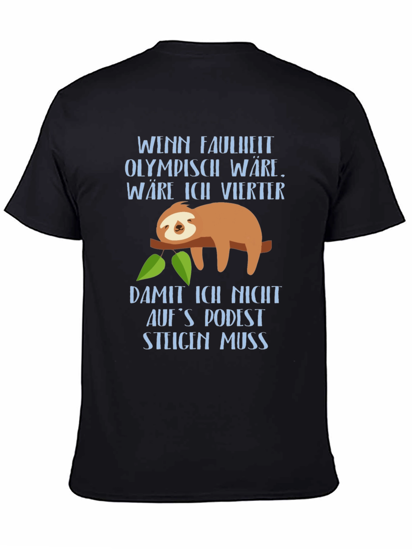 Funny Sloth Lazy Olympics Graphic T-Shirt