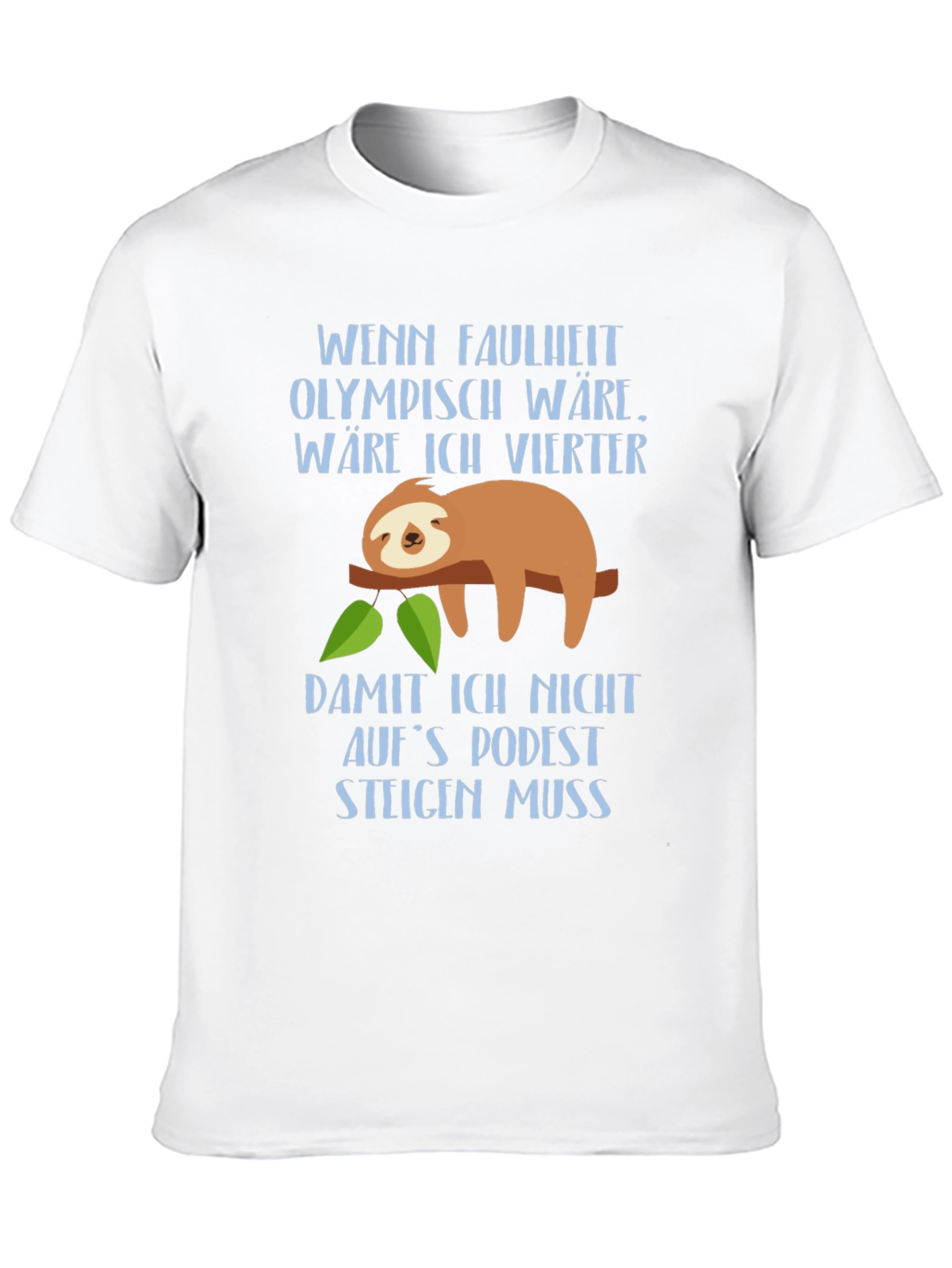 Funny Sloth Lazy Olympics Graphic T-Shirt