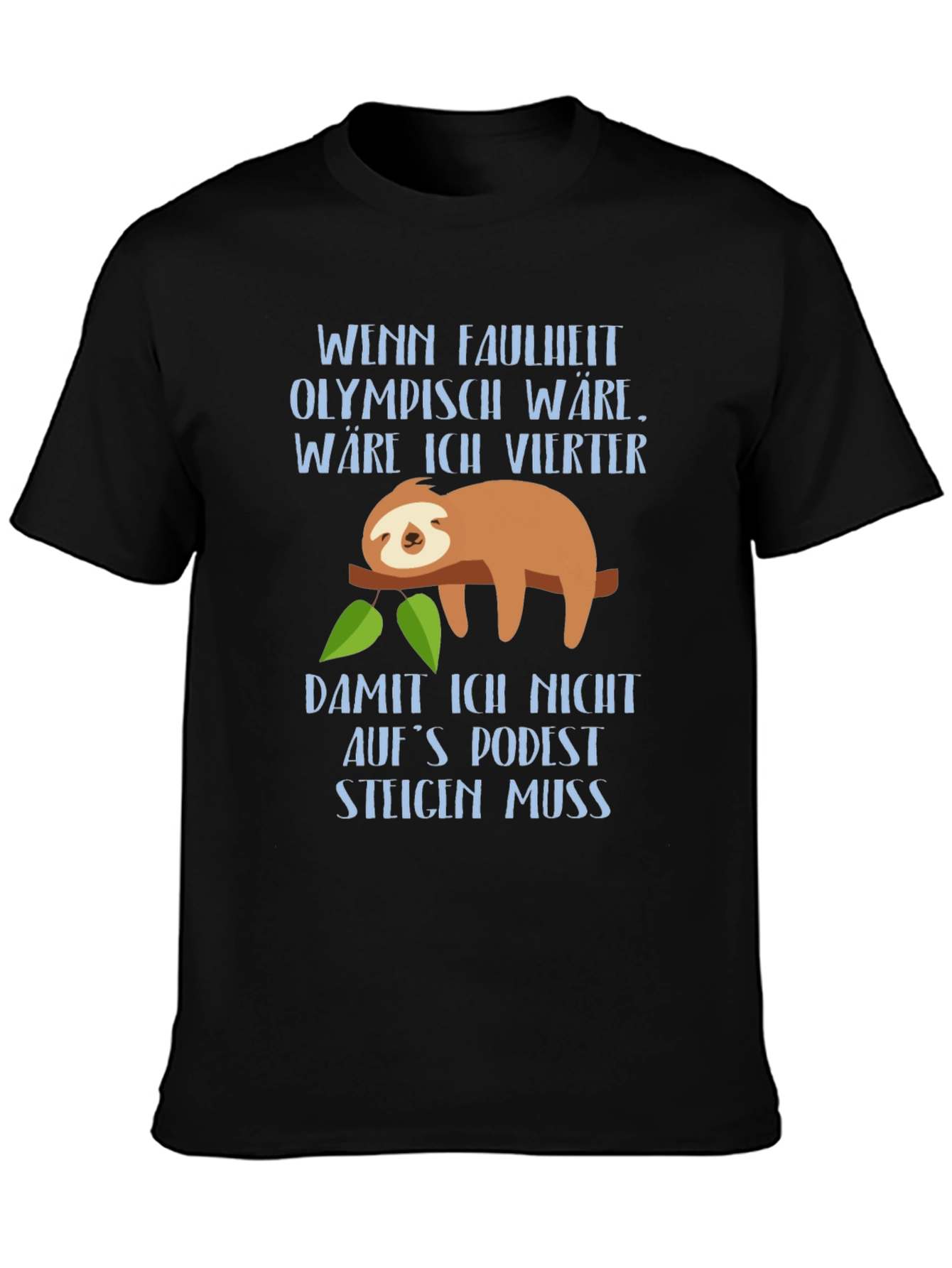 Funny Sloth Lazy Olympics Graphic T-Shirt