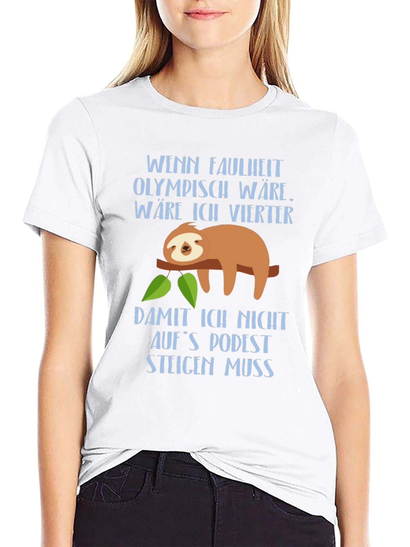 Funny Sloth Lazy Olympics Graphic T-Shirt