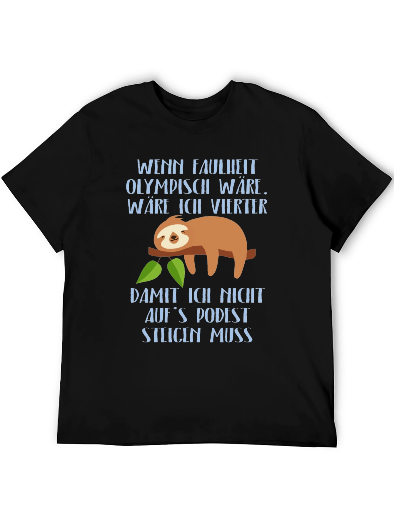 Funny Sloth Lazy Olympics Graphic T-Shirt