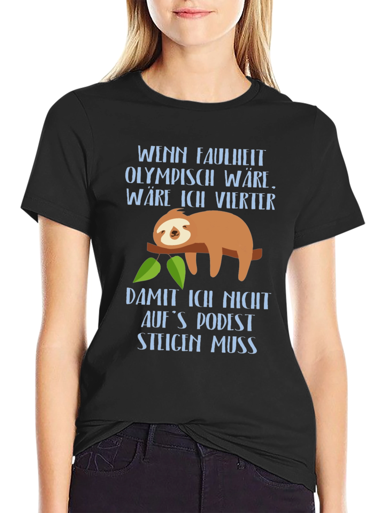 Funny Sloth Lazy Olympics Graphic T-Shirt
