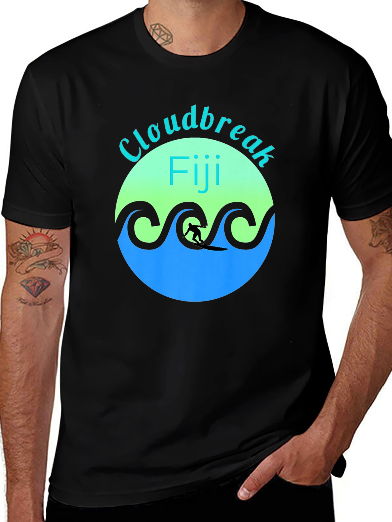 Cloudbreak Fiji Surfing Graphic Tee