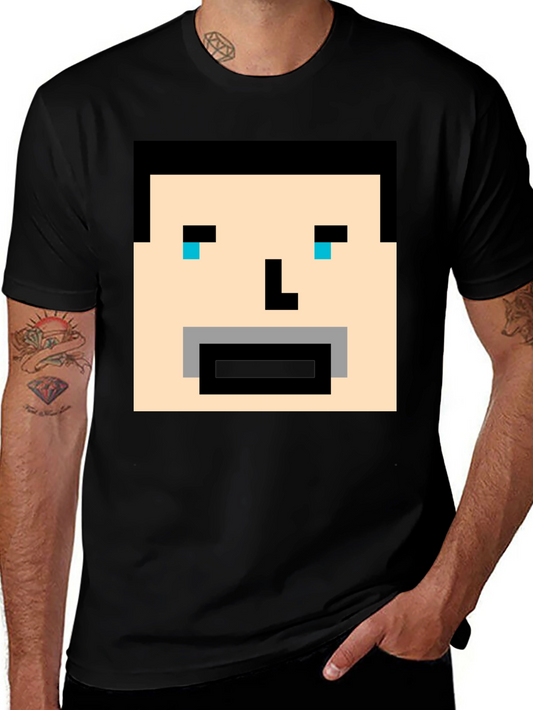Pixelated Man T-Shirt - Retro Gaming Style