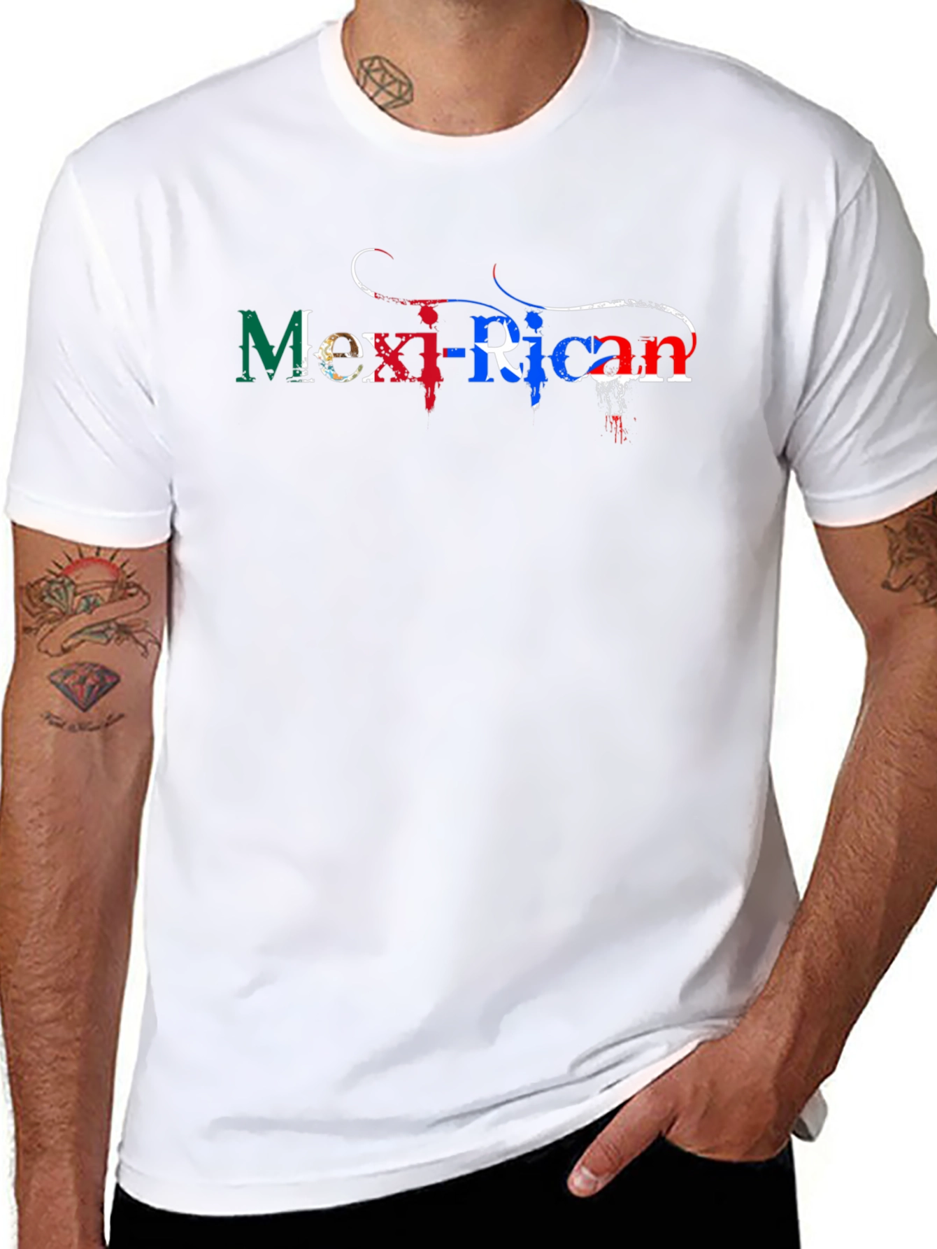 Mexi-Rican Pride Tee - Black