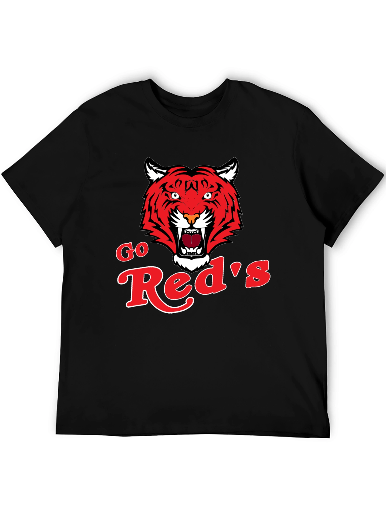 Go Reds Tiger Graphic T-Shirt - Classic Black