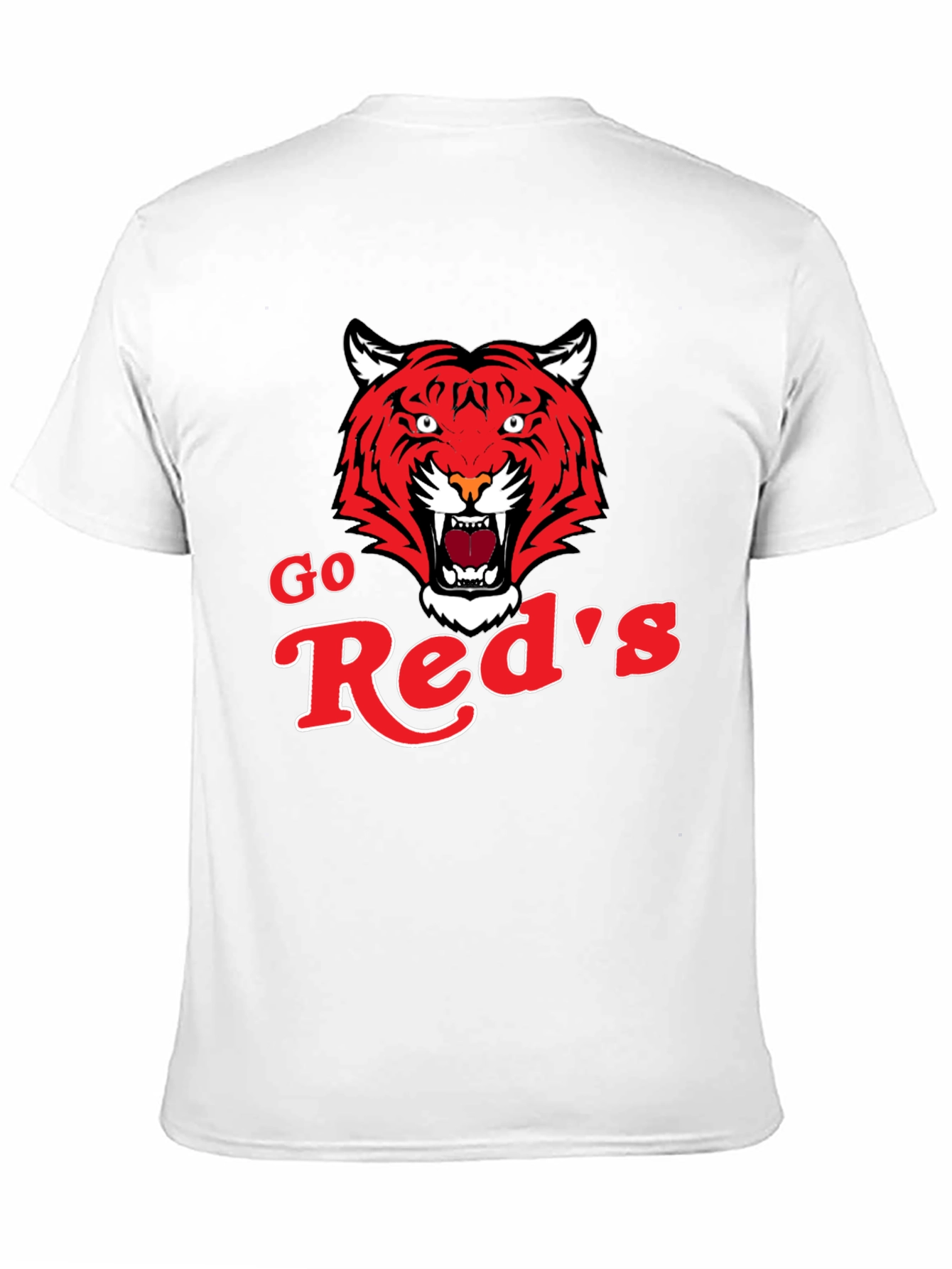 Go Reds Tiger Graphic T-Shirt - Classic Black