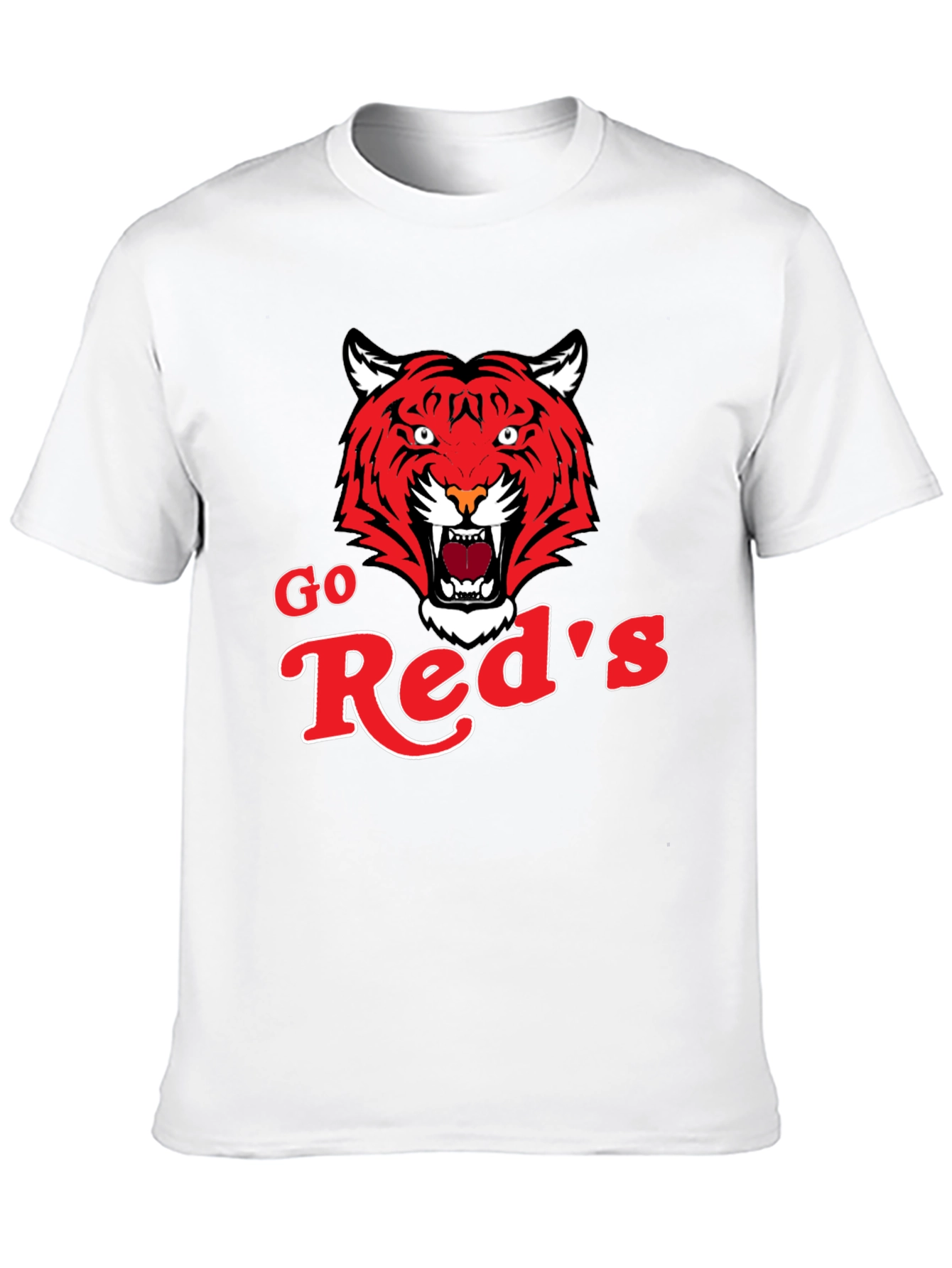 Go Reds Tiger Graphic T-Shirt - Classic Black
