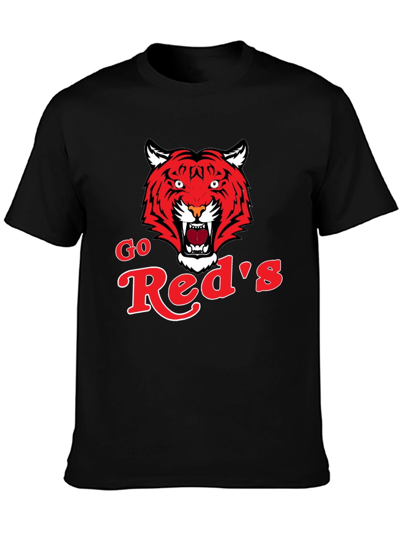 Go Reds Tiger Graphic T-Shirt - Classic Black