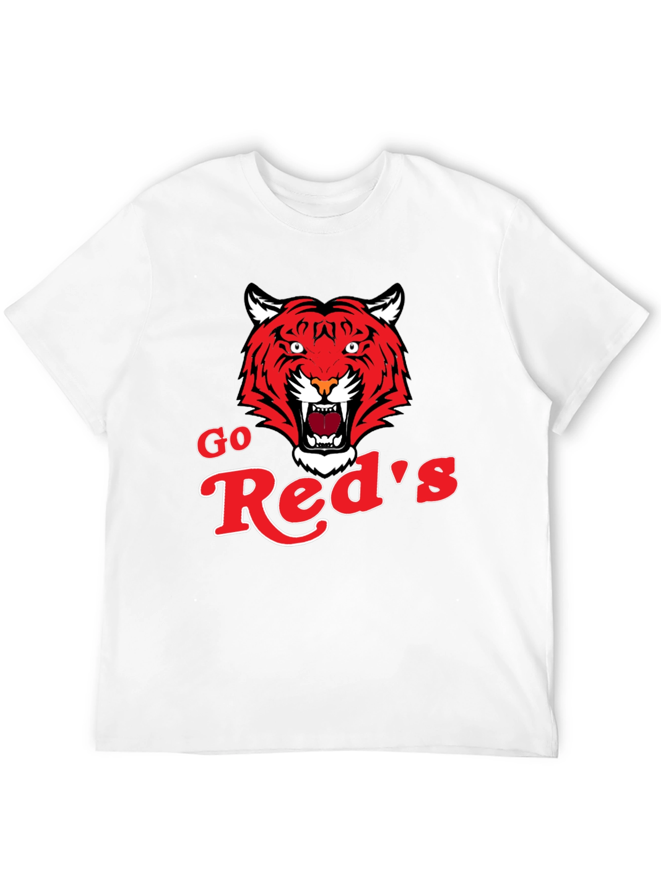 Go Reds Tiger Graphic T-Shirt - Classic Black