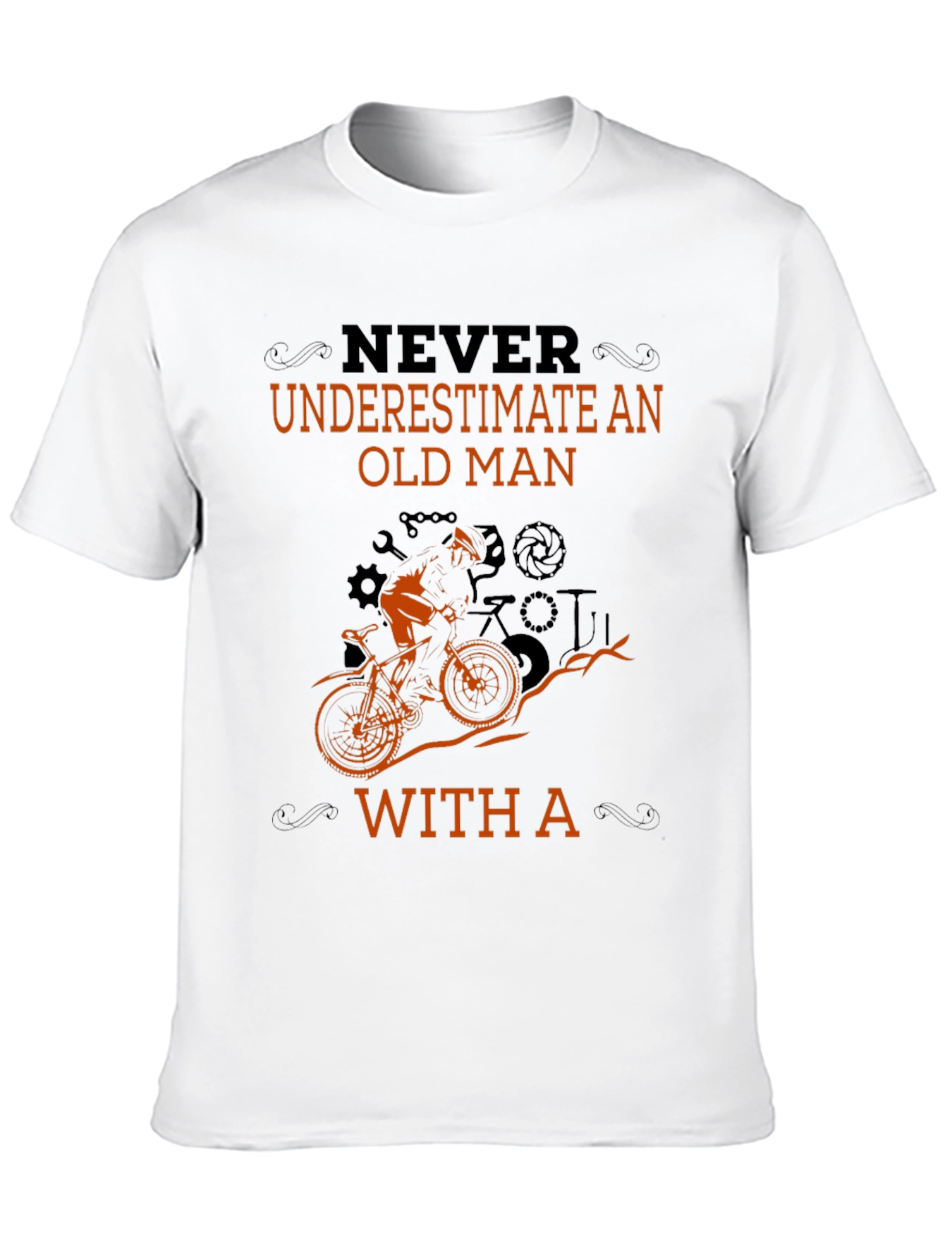 Never Underestimate an Old Man Biker T-Shirt