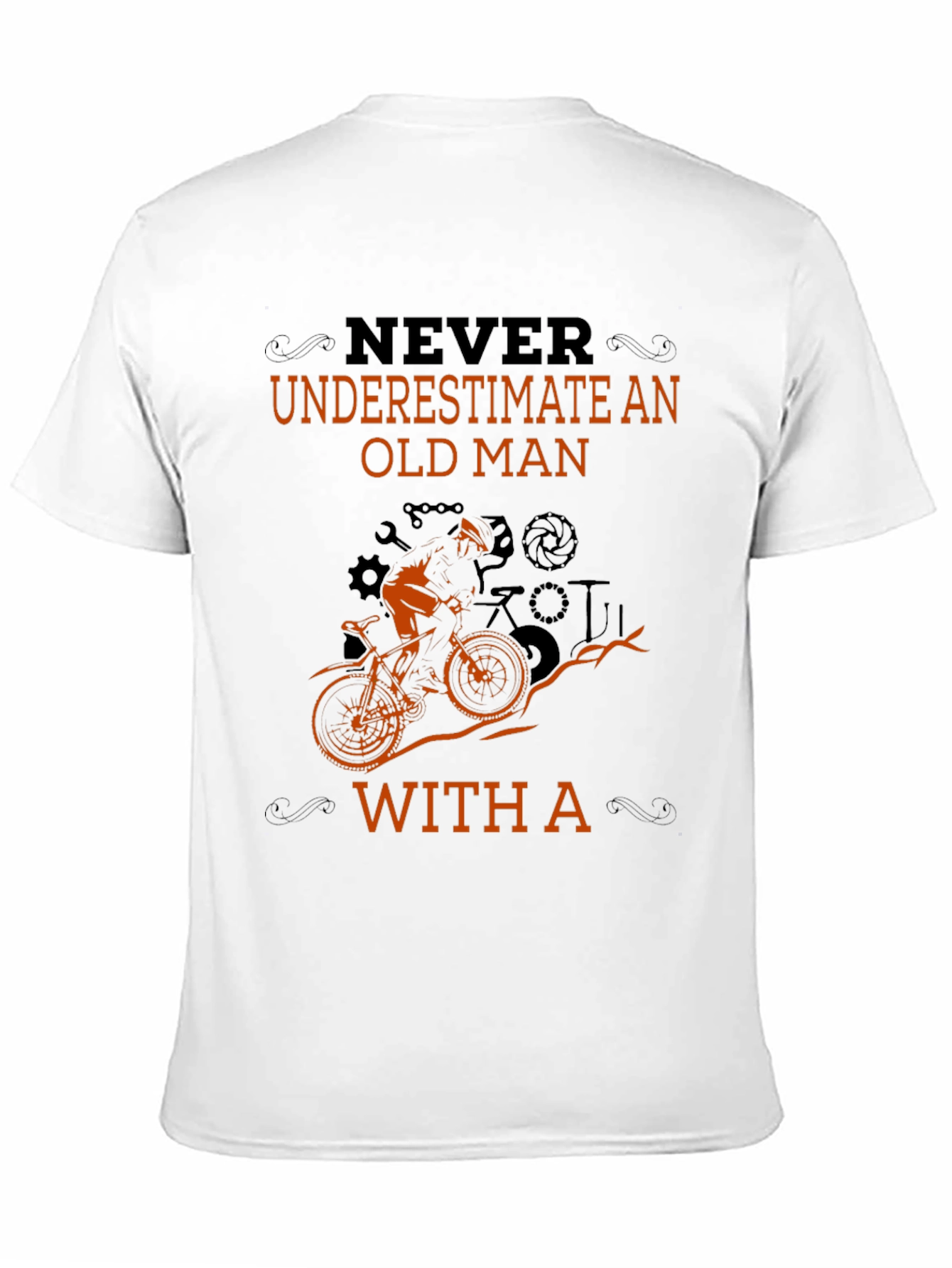 Never Underestimate an Old Man Biker T-Shirt