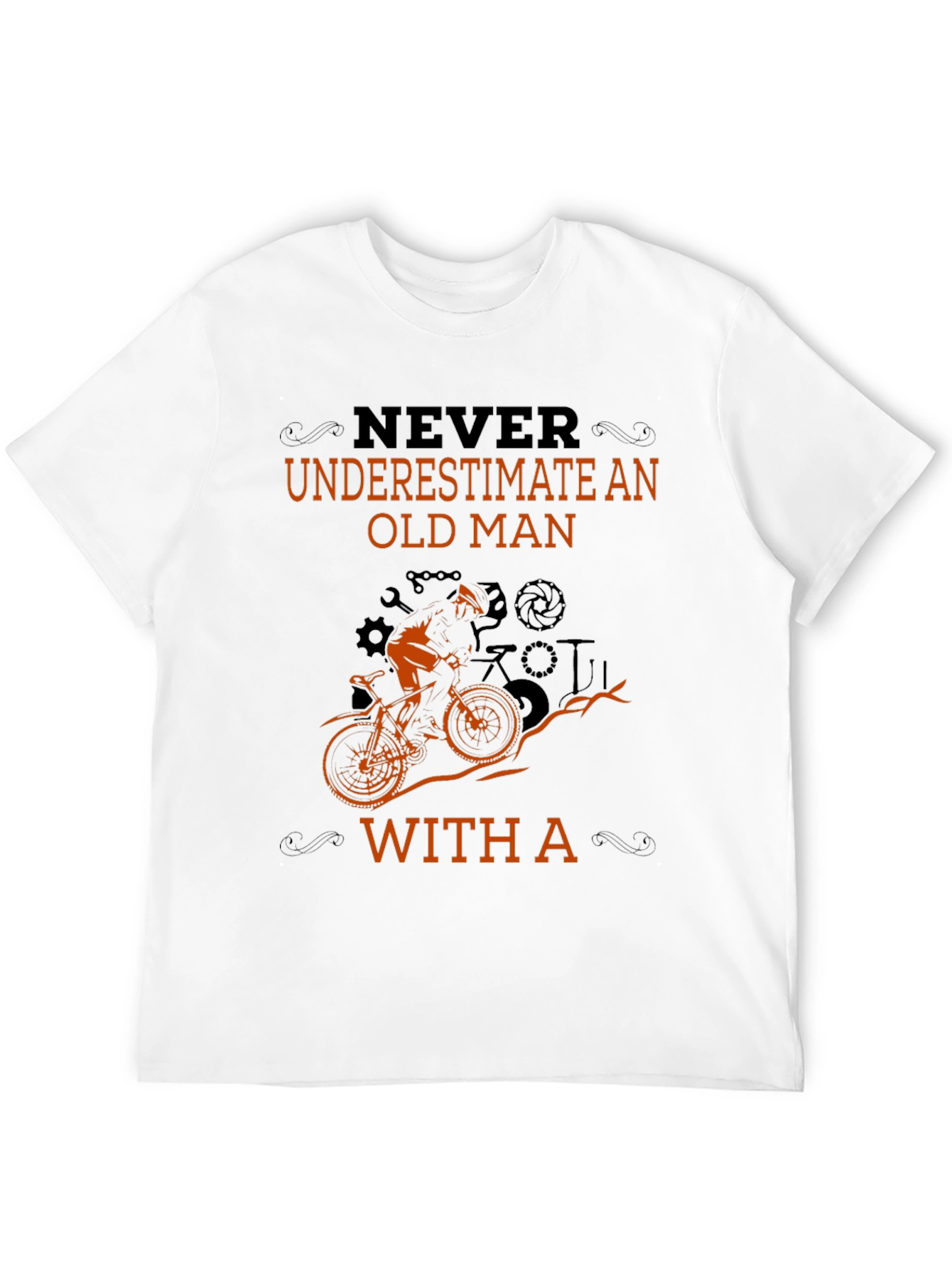 Never Underestimate an Old Man Biker T-Shirt