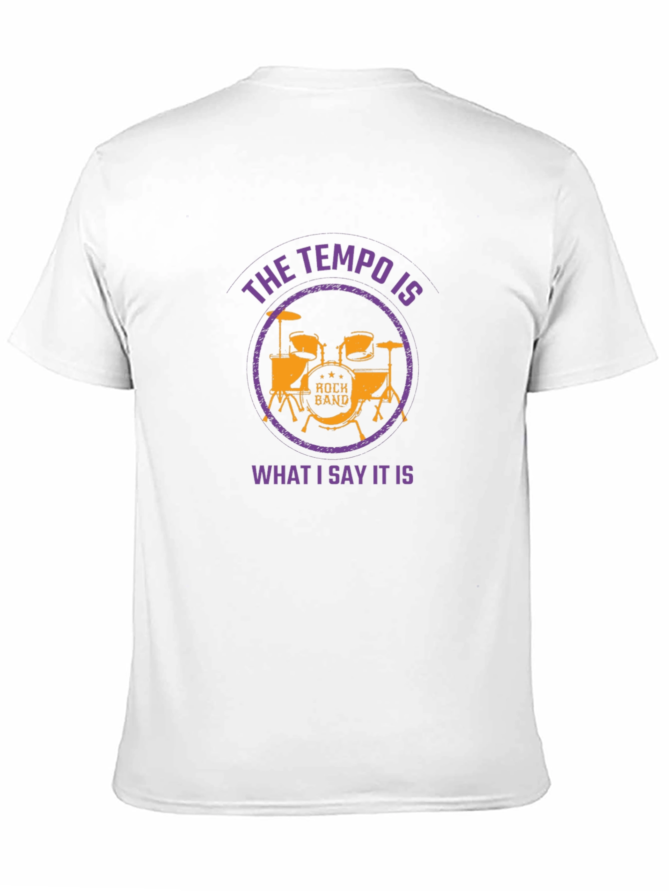 Rock Band Drummer Tempo T-Shirt - Music Lover Tee