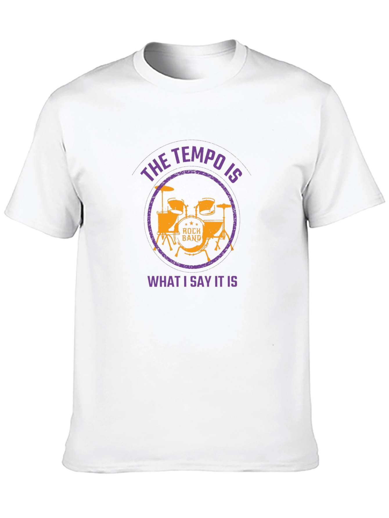 Rock Band Drummer Tempo T-Shirt - Music Lover Tee