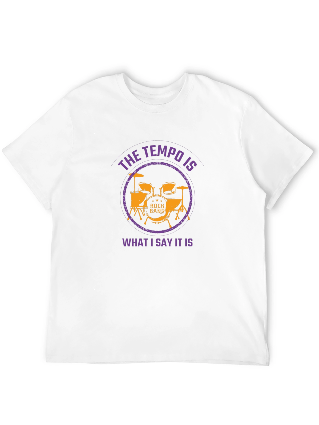 Rock Band Drummer Tempo T-Shirt - Music Lover Tee