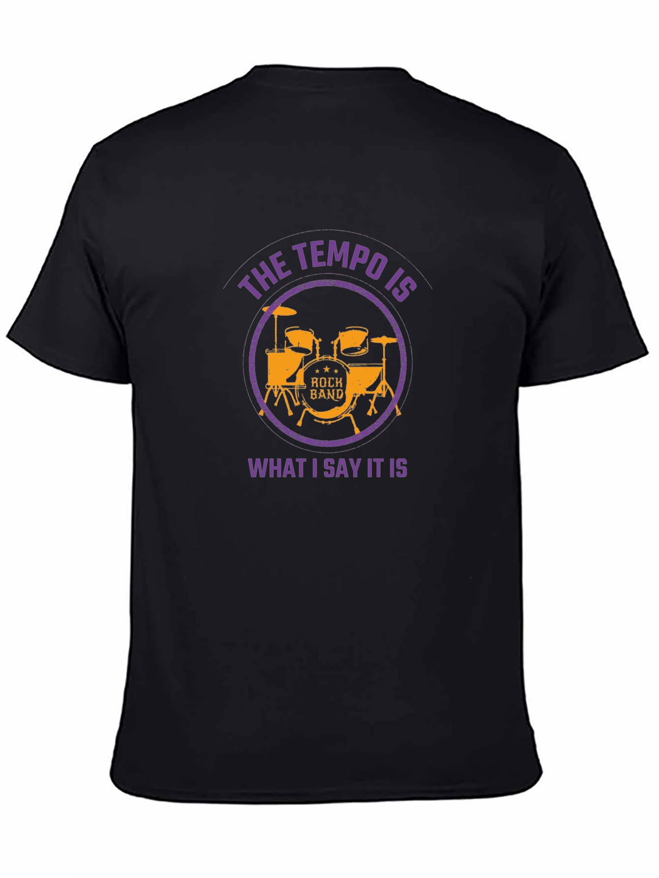 Rock Band Drummer Tempo T-Shirt - Music Lover Tee
