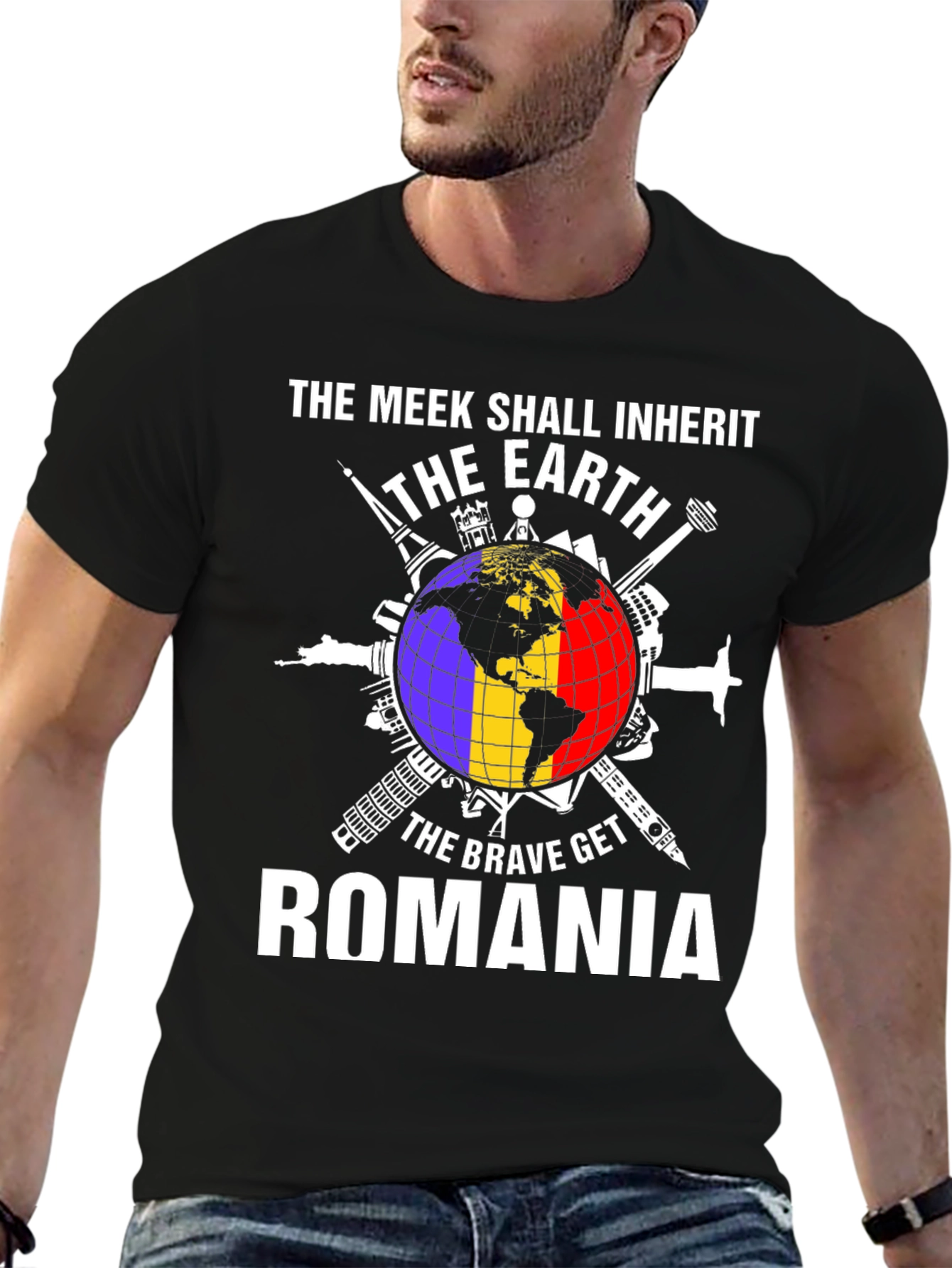 Romania T-Shirt - The Meek Shall Inherit The Earth