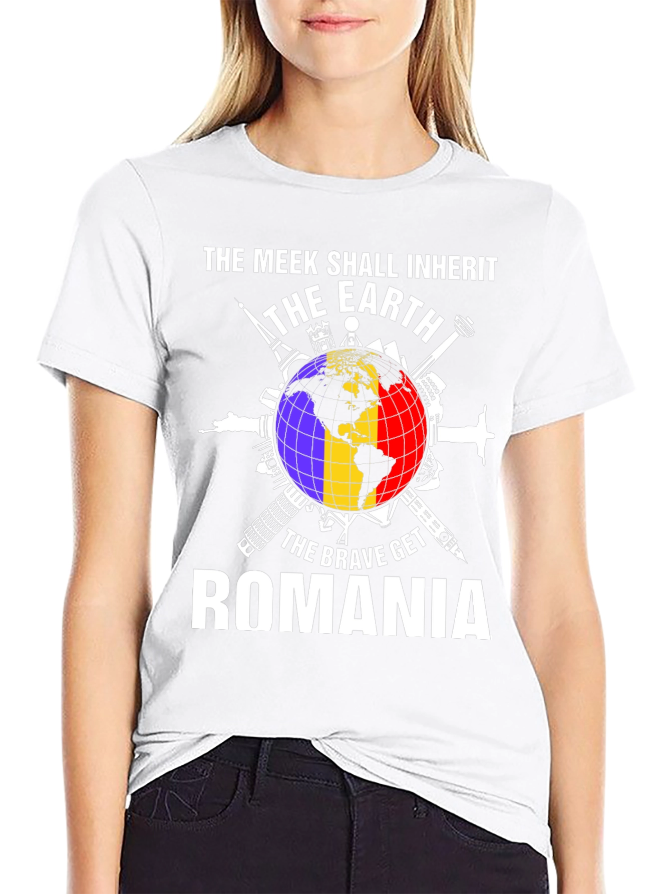 Romania T-Shirt - The Meek Shall Inherit The Earth