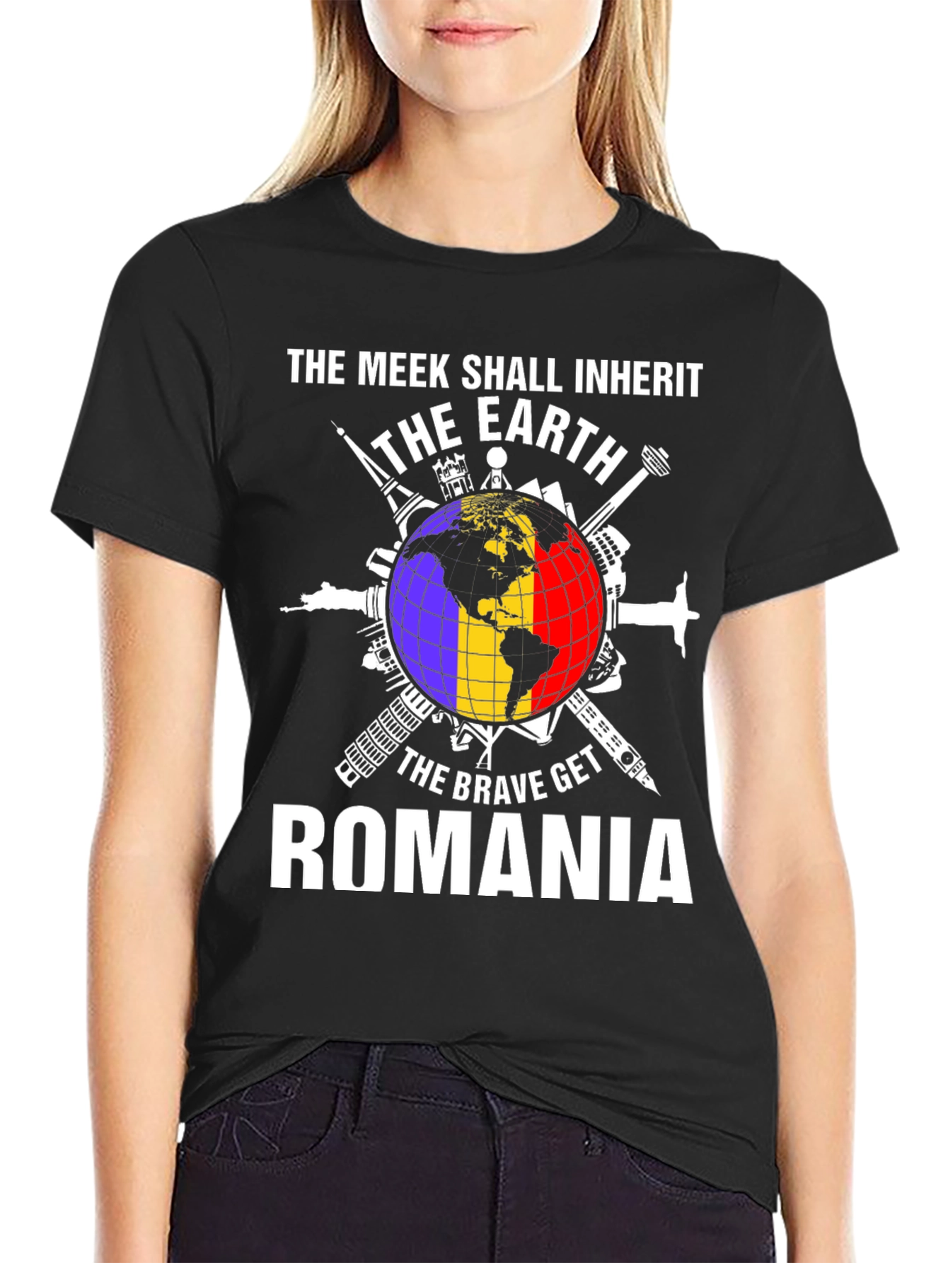 Romania T-Shirt - The Meek Shall Inherit The Earth