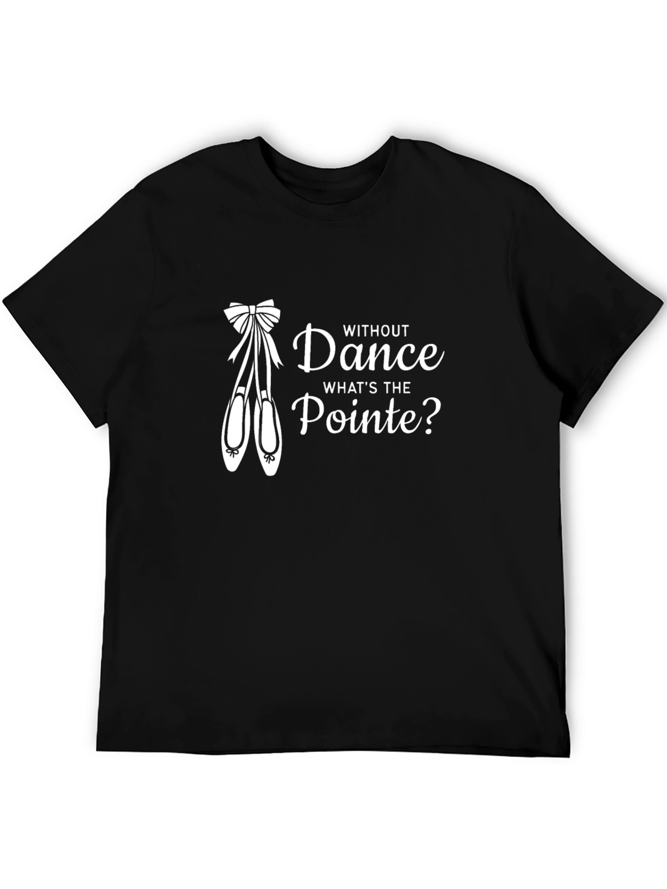 Dance Pointe T-Shirt - Black Cotton