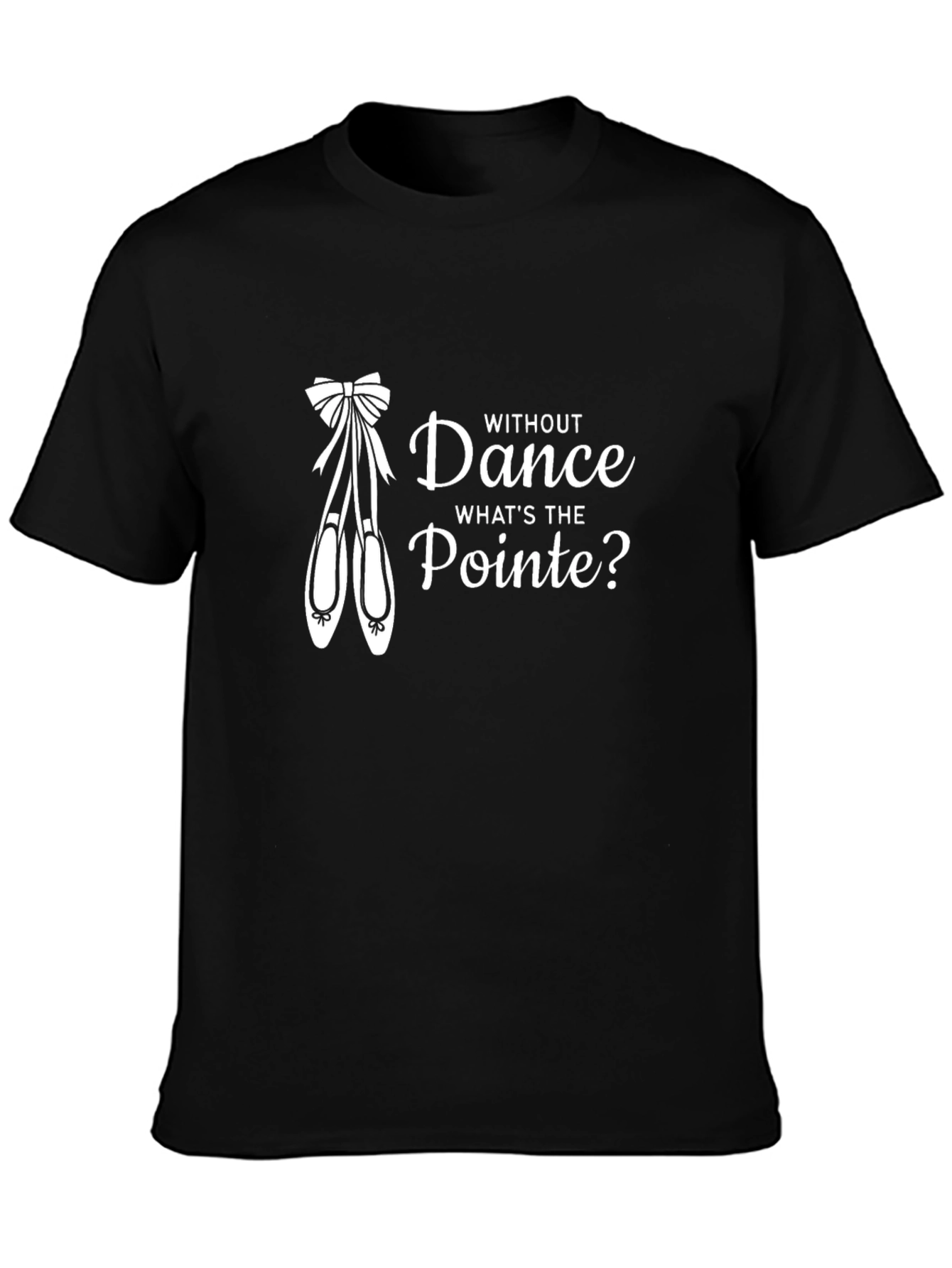 Dance Pointe T-Shirt - Black Cotton