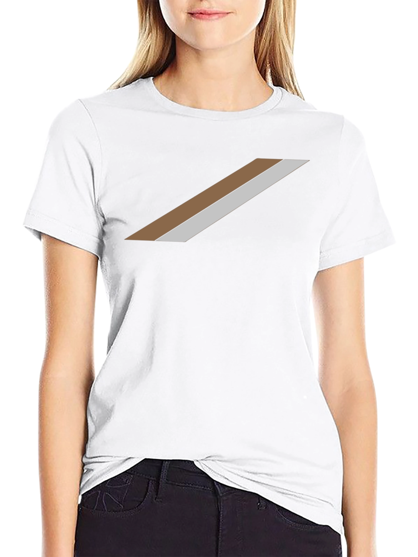 Modern Diagonal Stripe Tee - Stylish and Unique!