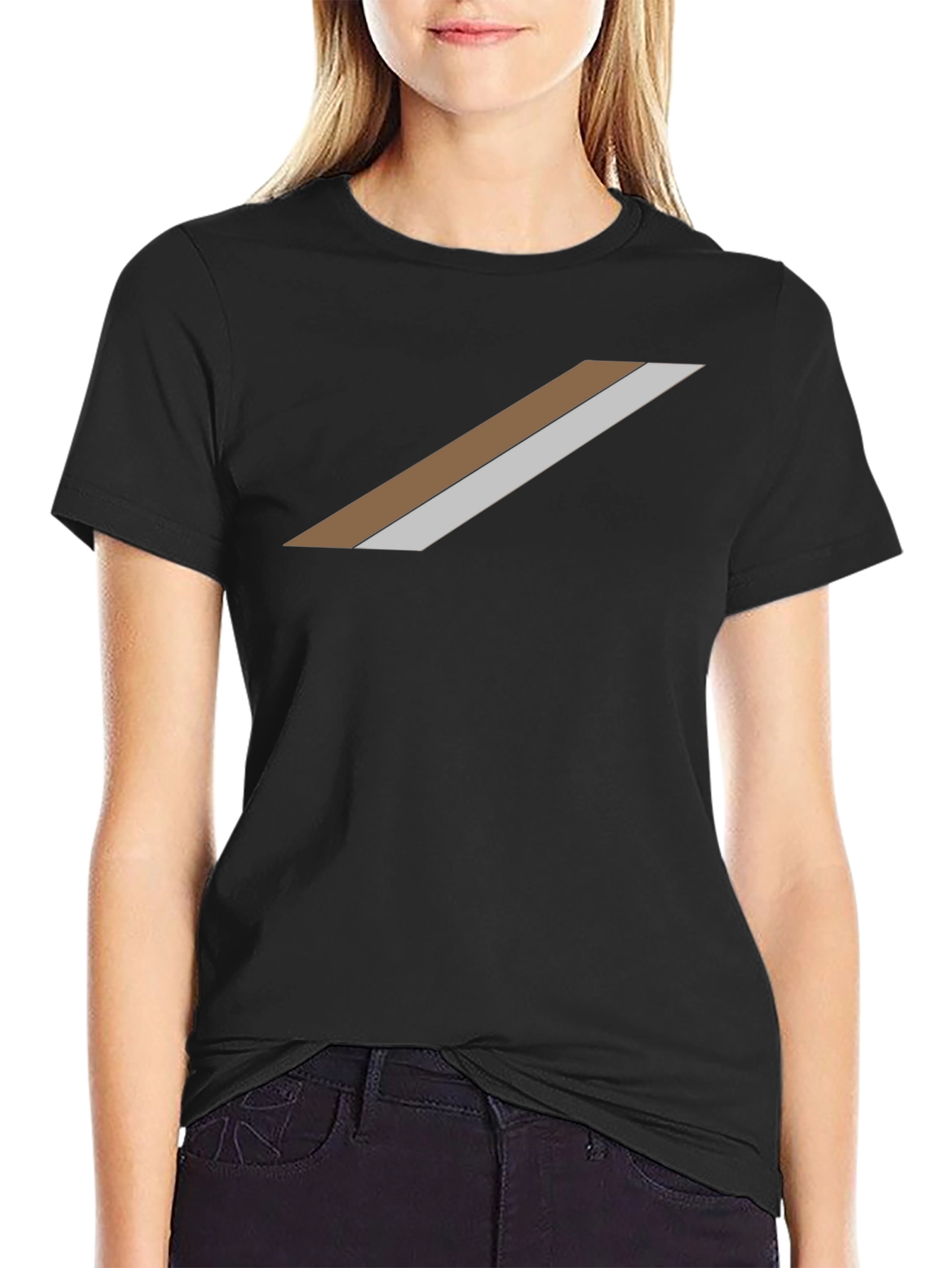 Modern Diagonal Stripe Tee - Stylish and Unique!